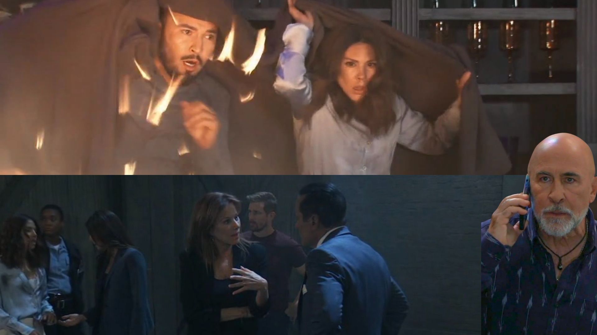 Alexis yells at Sonny after Marco saved Kristina from the fire Sidwell