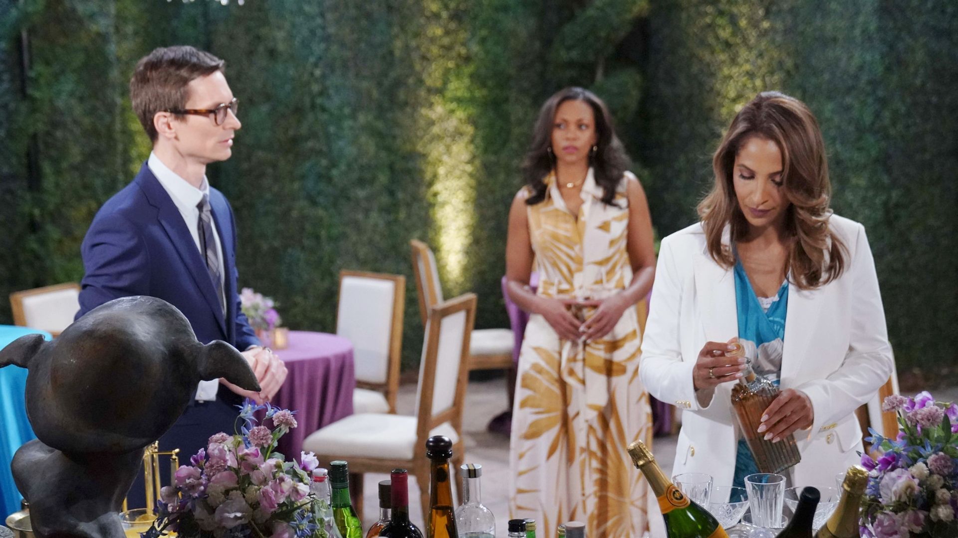Amanda watches Carter carefully as he talks to Lily | Image: JPI