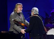 Rik Wakeman and Dave Cousins at Music For The Marsden 2020 (Image via Getty)