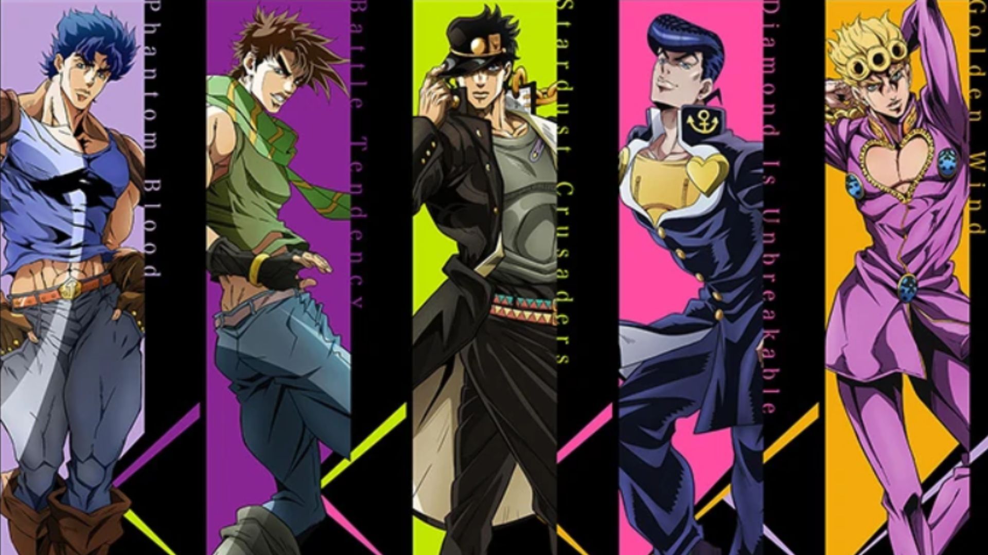 JoJo&#039;s Bizarre Adventure series (Image Source: David Productions)