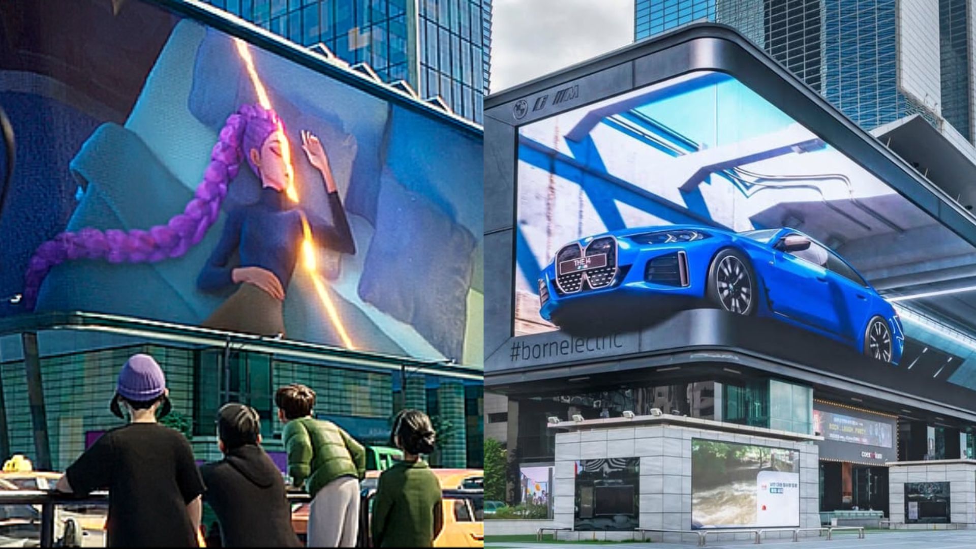 The COEX 3D Screen (Images via Netflix and Instagram @richardsilverphoto)