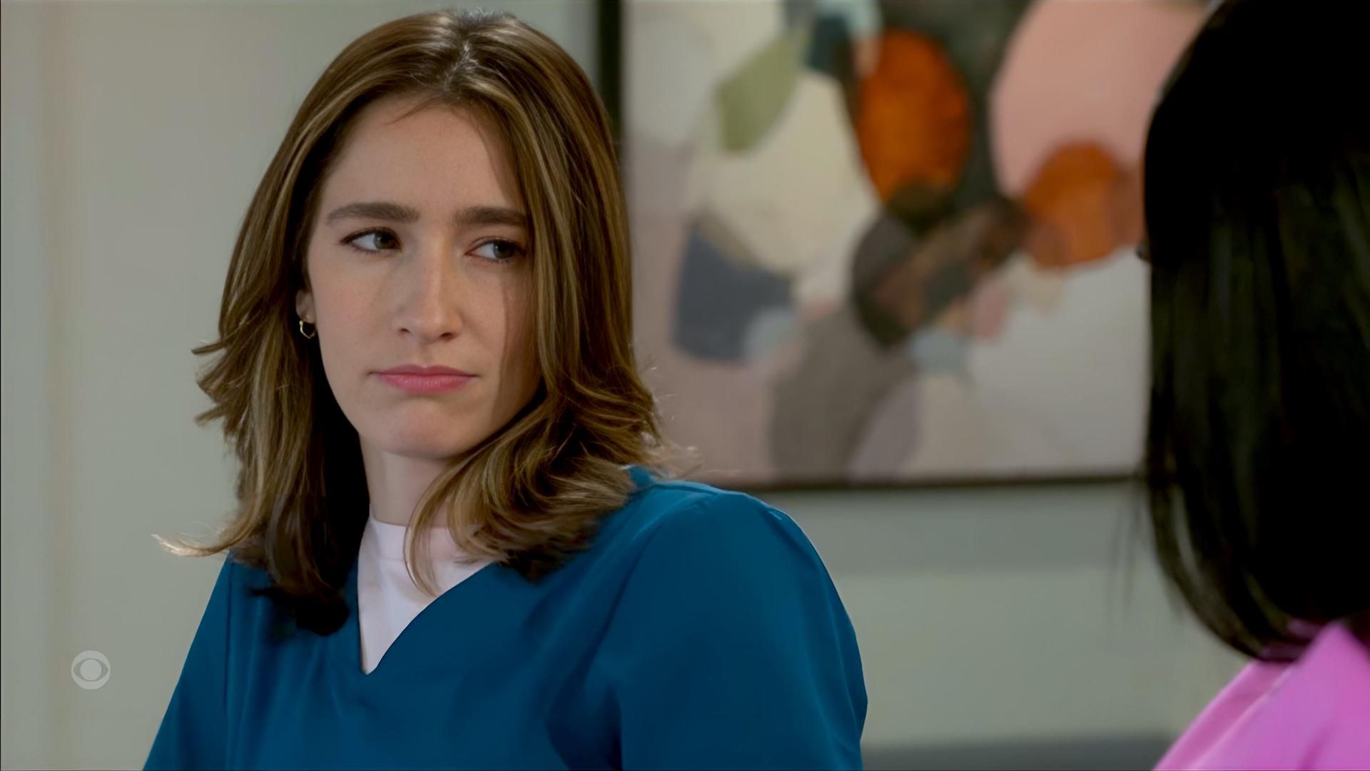 Ashley had her pout perfected, but she still had Paris on Beyond the Gates | Image: CBS