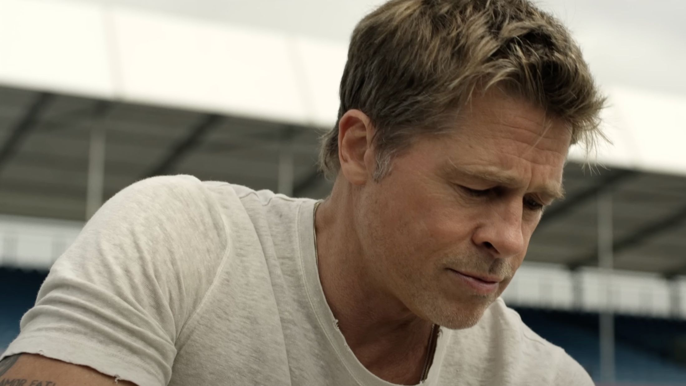 Brad Pitt as Sonny Hayes (Image via YouTube/Warner Bros.)