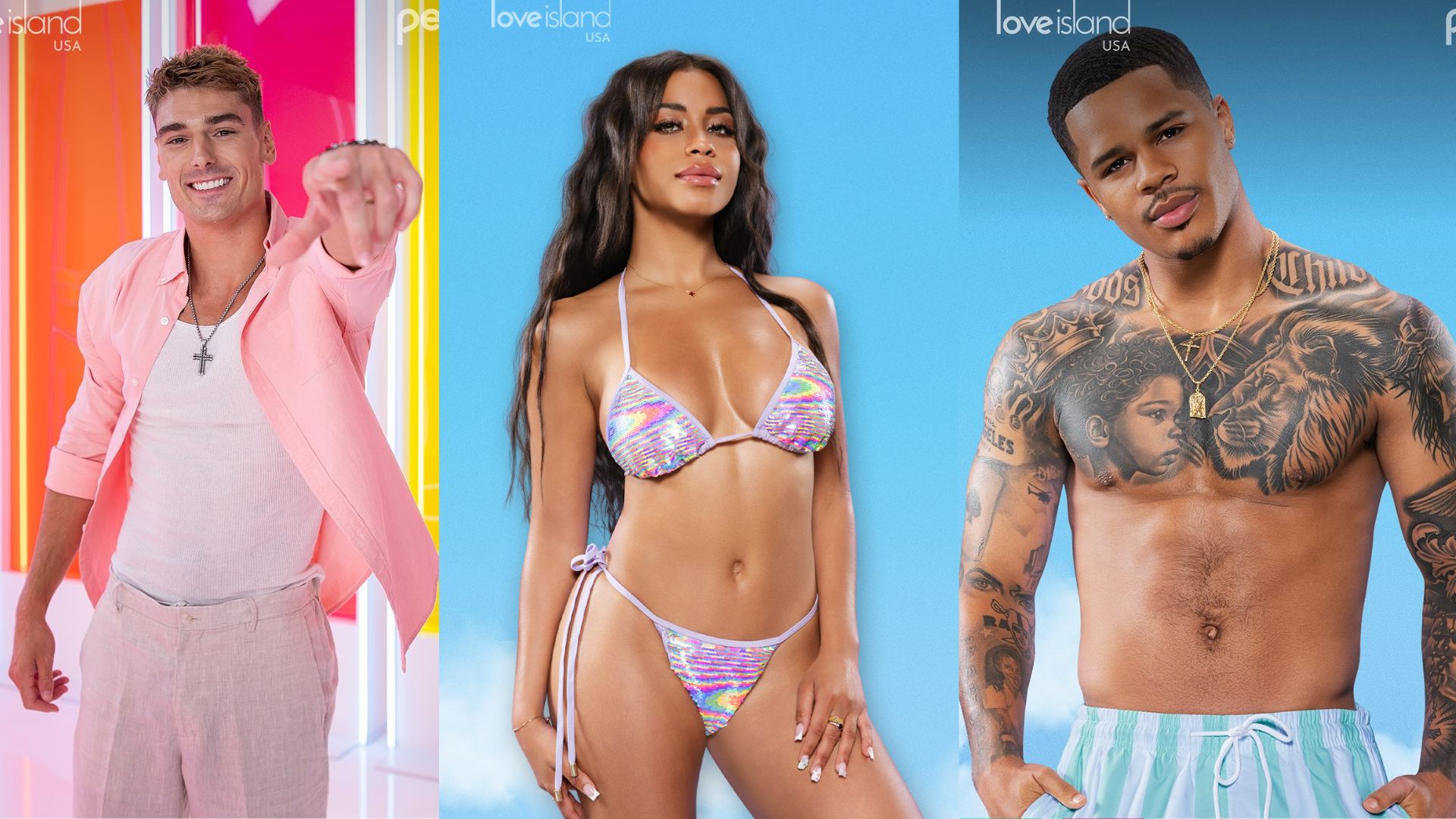 Austin, Amaya, and Ace from Love Island USA Season 7 | Image via Instagram/ @loveislandusa
