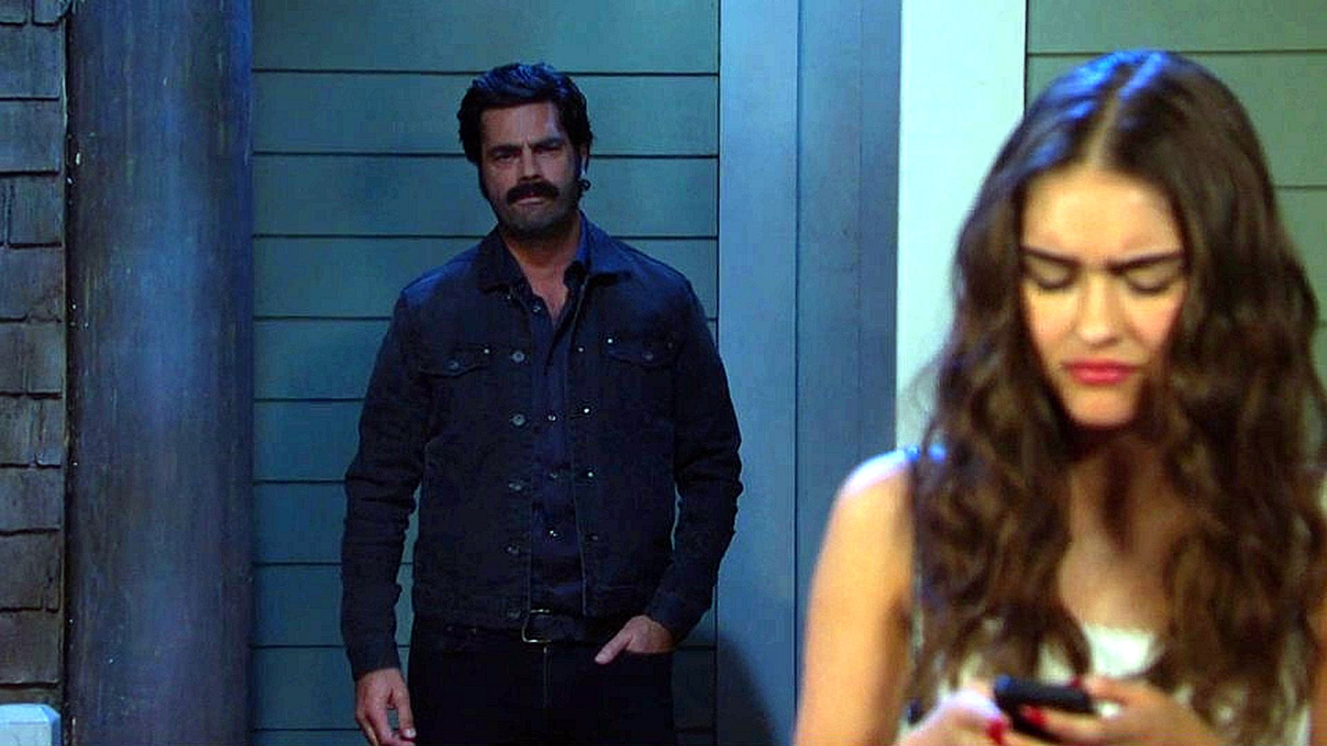 Days of Our Lives&#039; Ari with a bad guy stalking her. | Image Source: Peacock