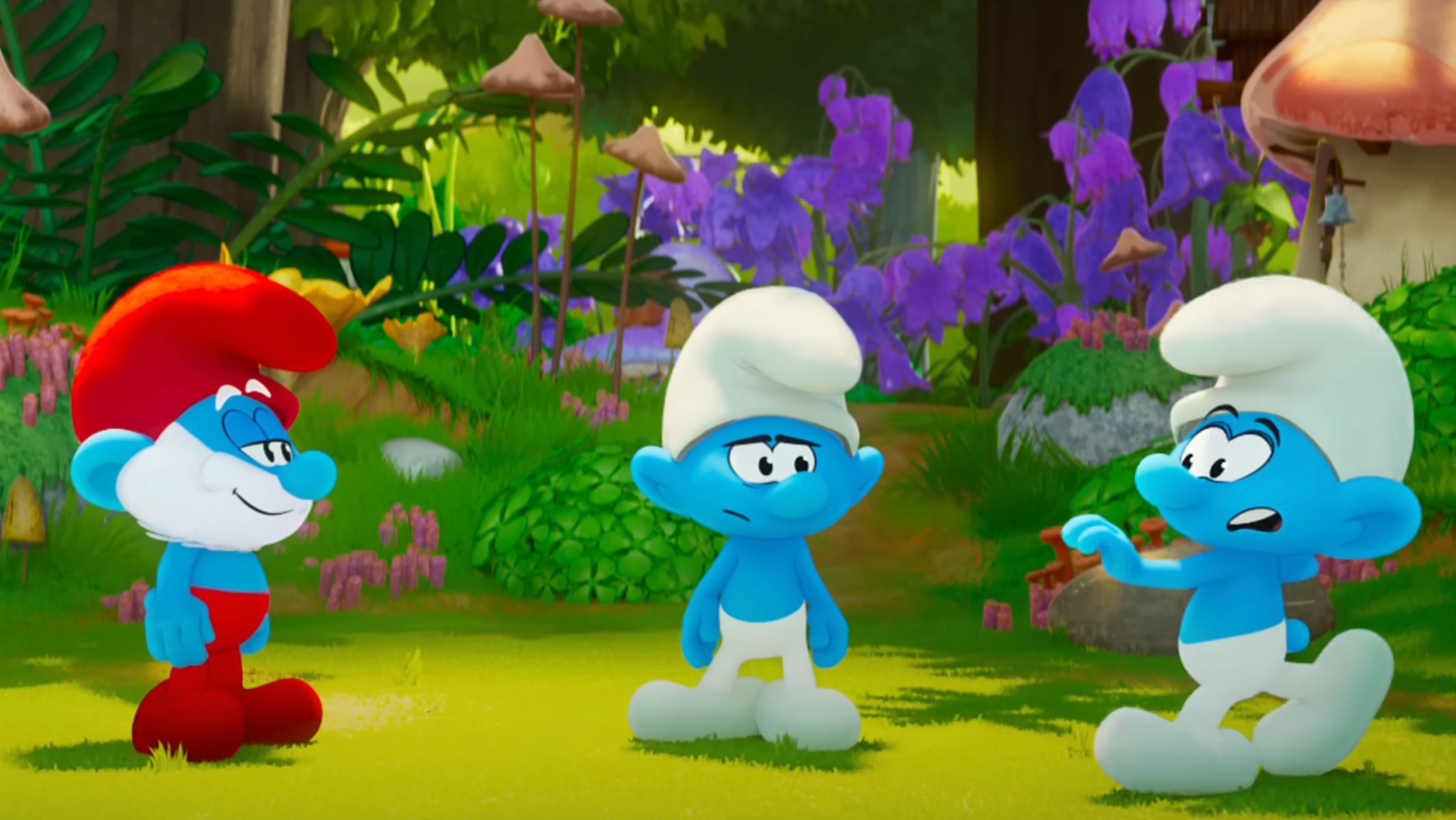 Smurfs (2025) features an end-credits scene (Image via YouTube/Paramount Pictures)