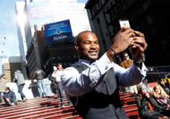 People Celebrates Iconic "Sexiest Man Alive" Issue In Times Square - Source: Getty Photo by Cindy Ord