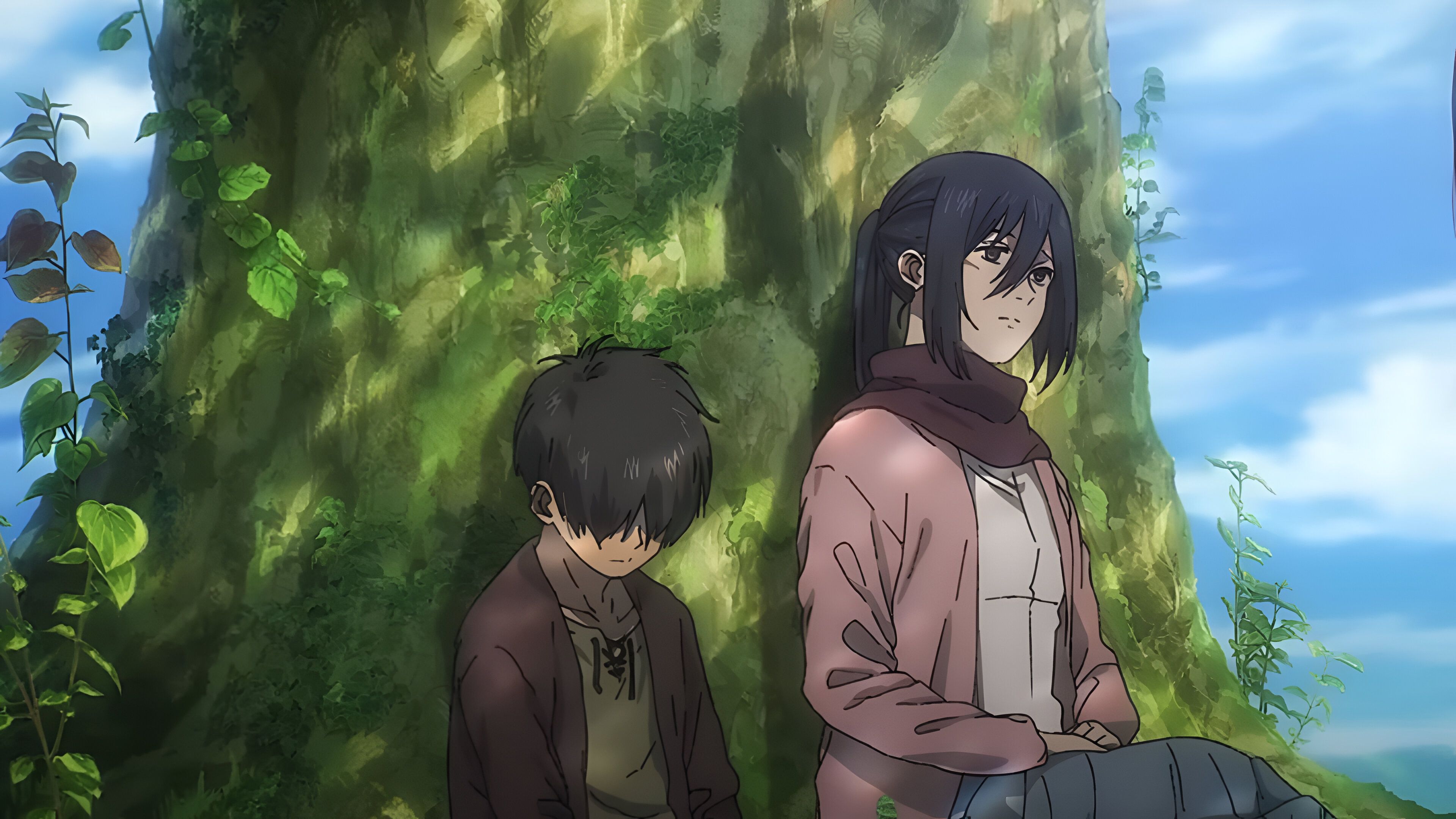 Mikasa visits Eren