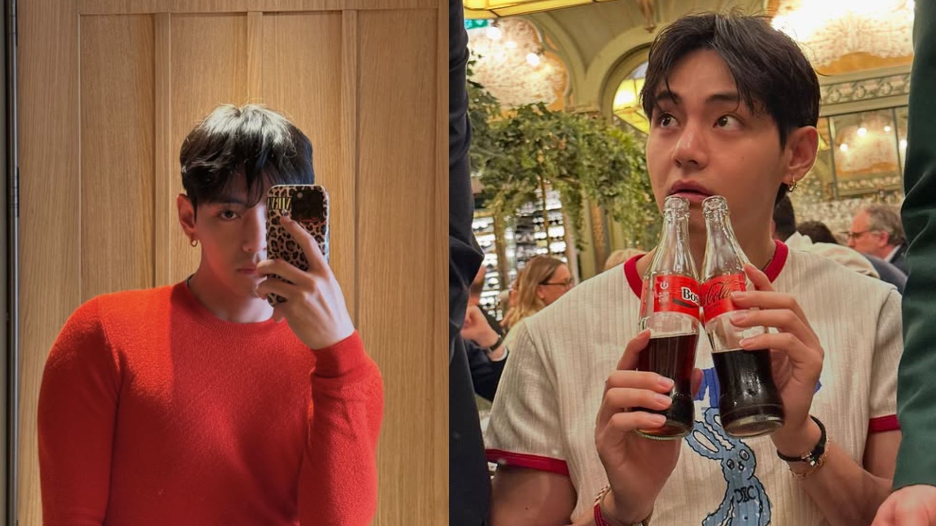 BTS&rsquo; Taehyung&rsquo;s looks as he poses for Coca Cola Zero Campaign