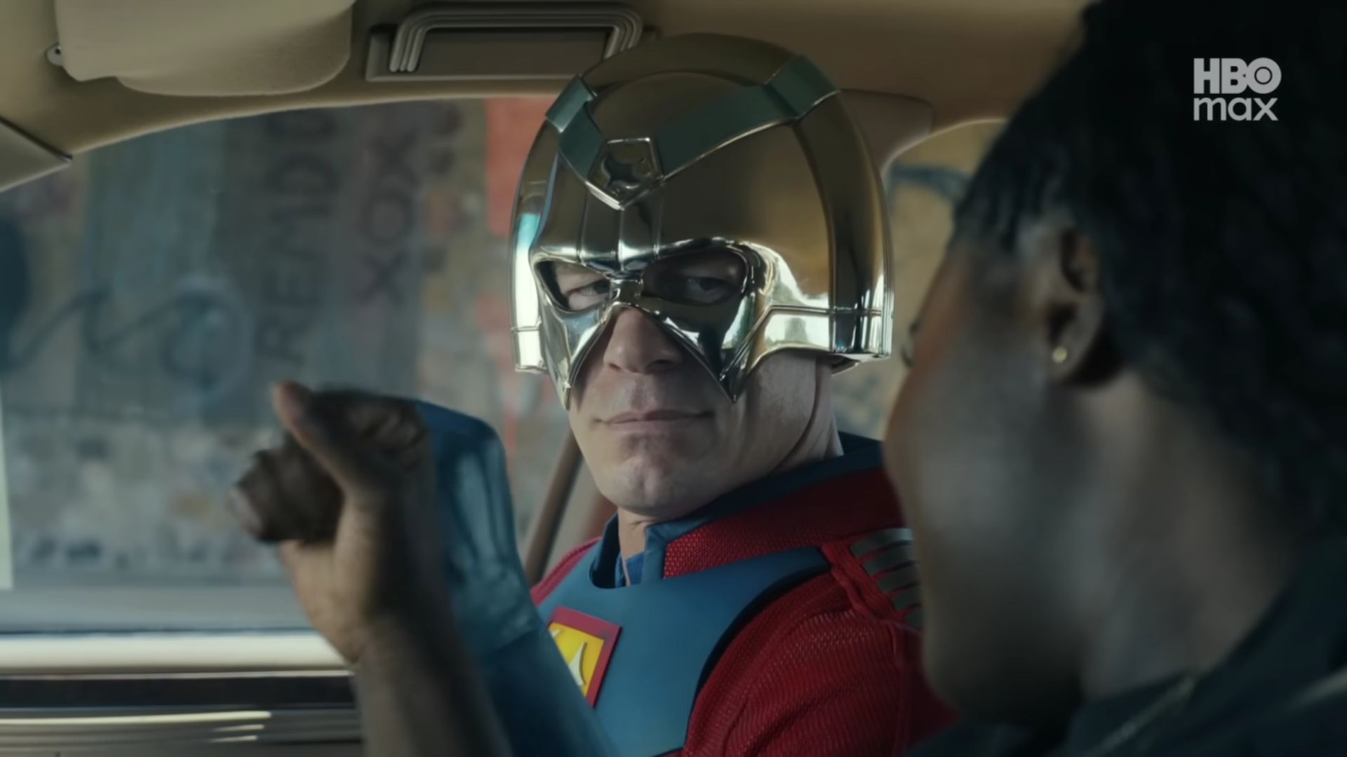 A still from the Peacemaker Season 2 San Diego Comic Con trailer | Image Via: DC