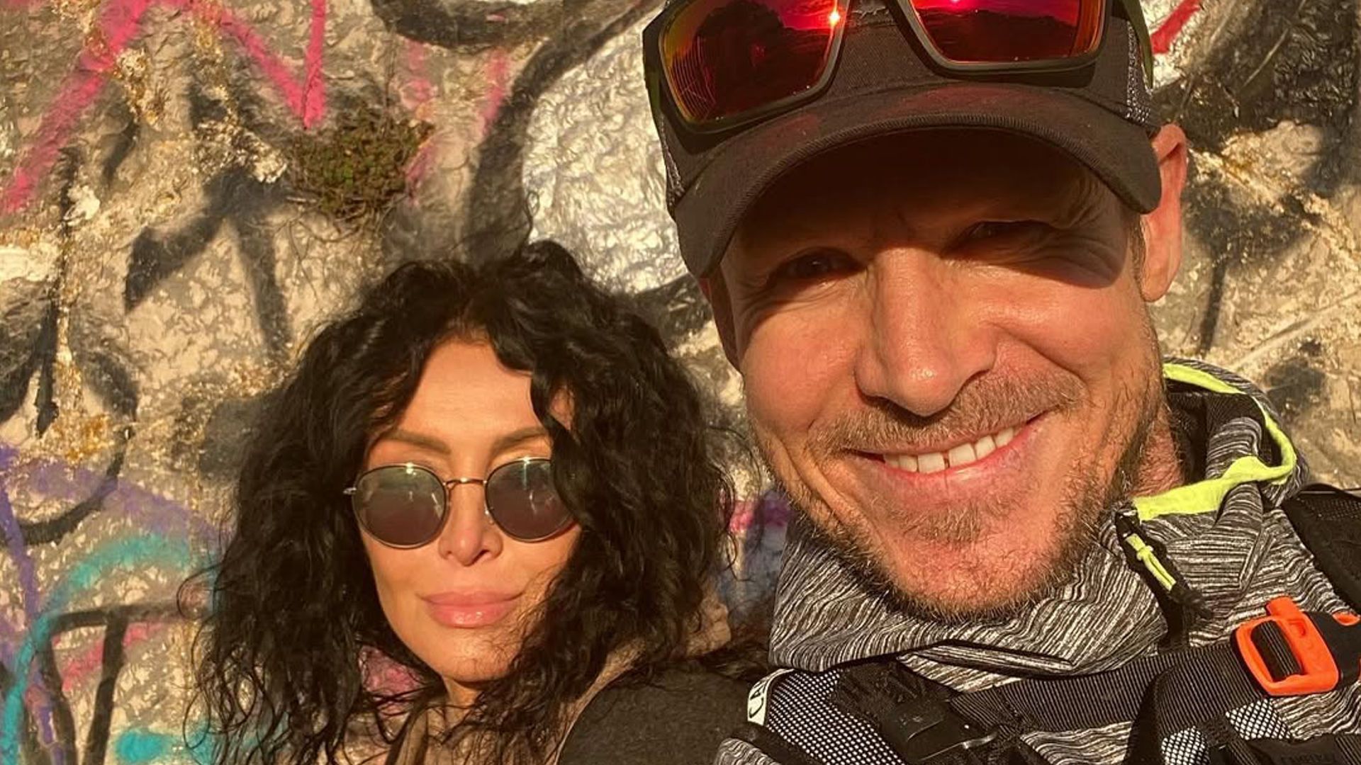 Felix Baungartner and Mihaela Schwartzenberg posing for a picture (Image via Instagram/@therealfelixbaumgartner)