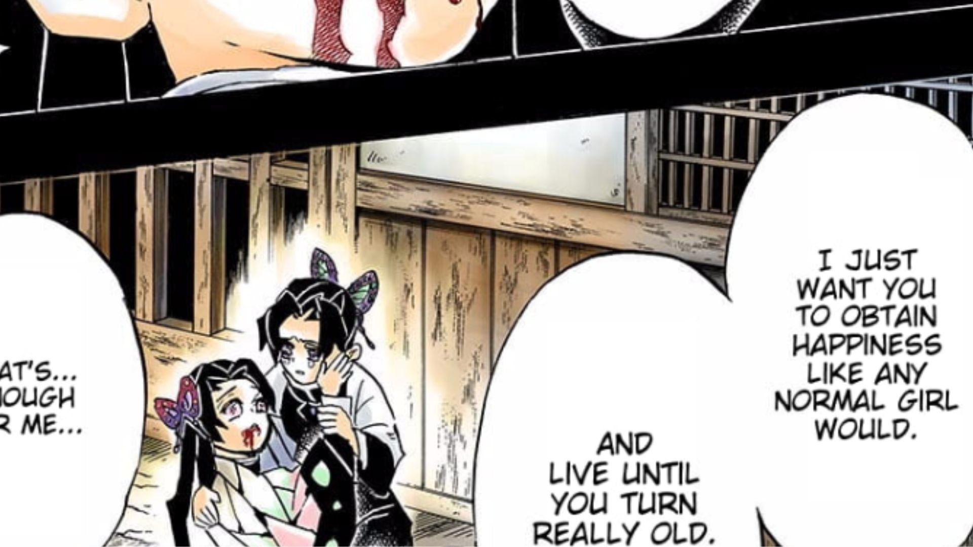 Last conversation of Kanae with Shinobu (Image Source: VIZ)