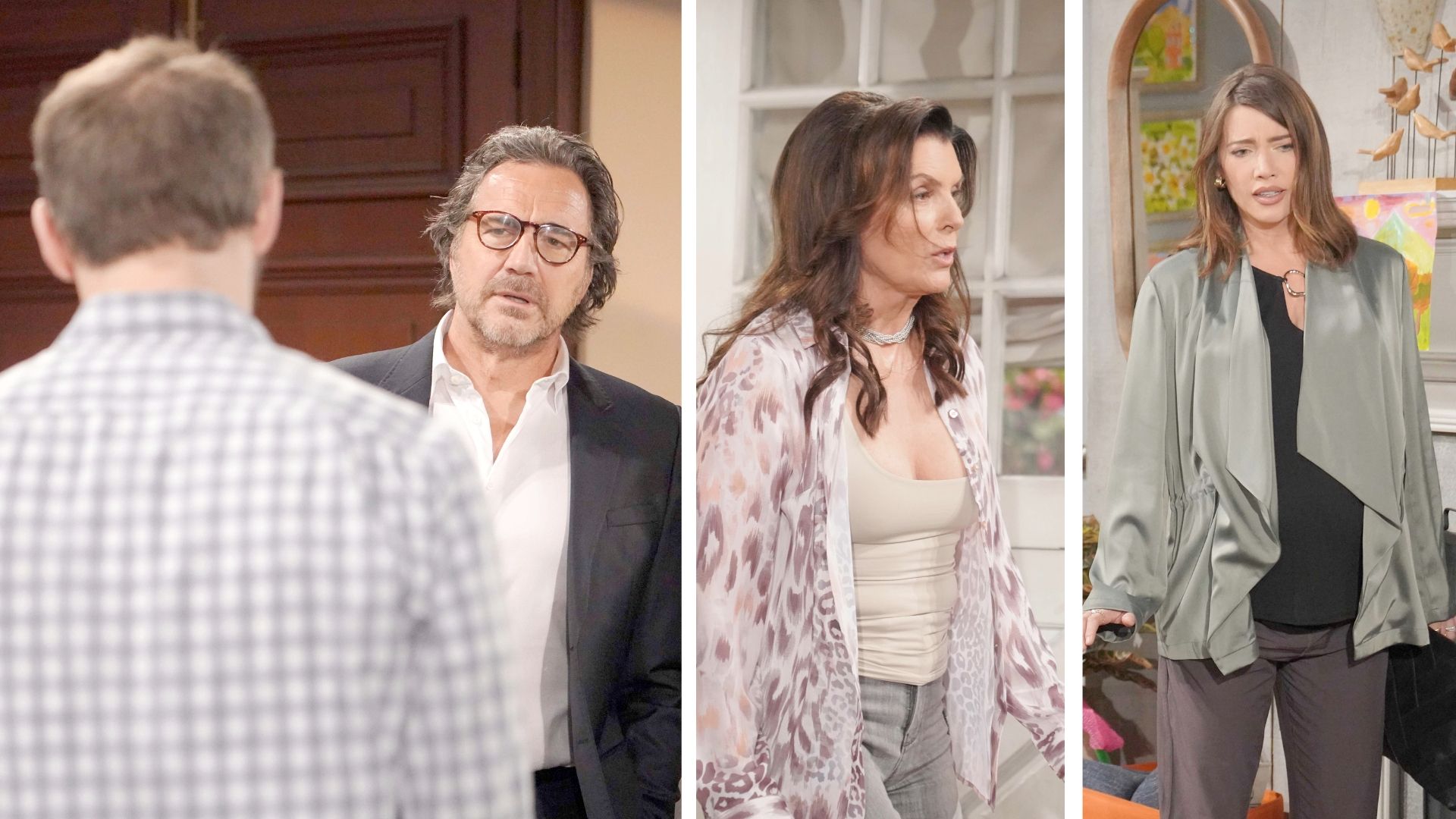 Liam, Ridge, Sheila, and Steffy on The Bold and the Beautiful | Image: JPI