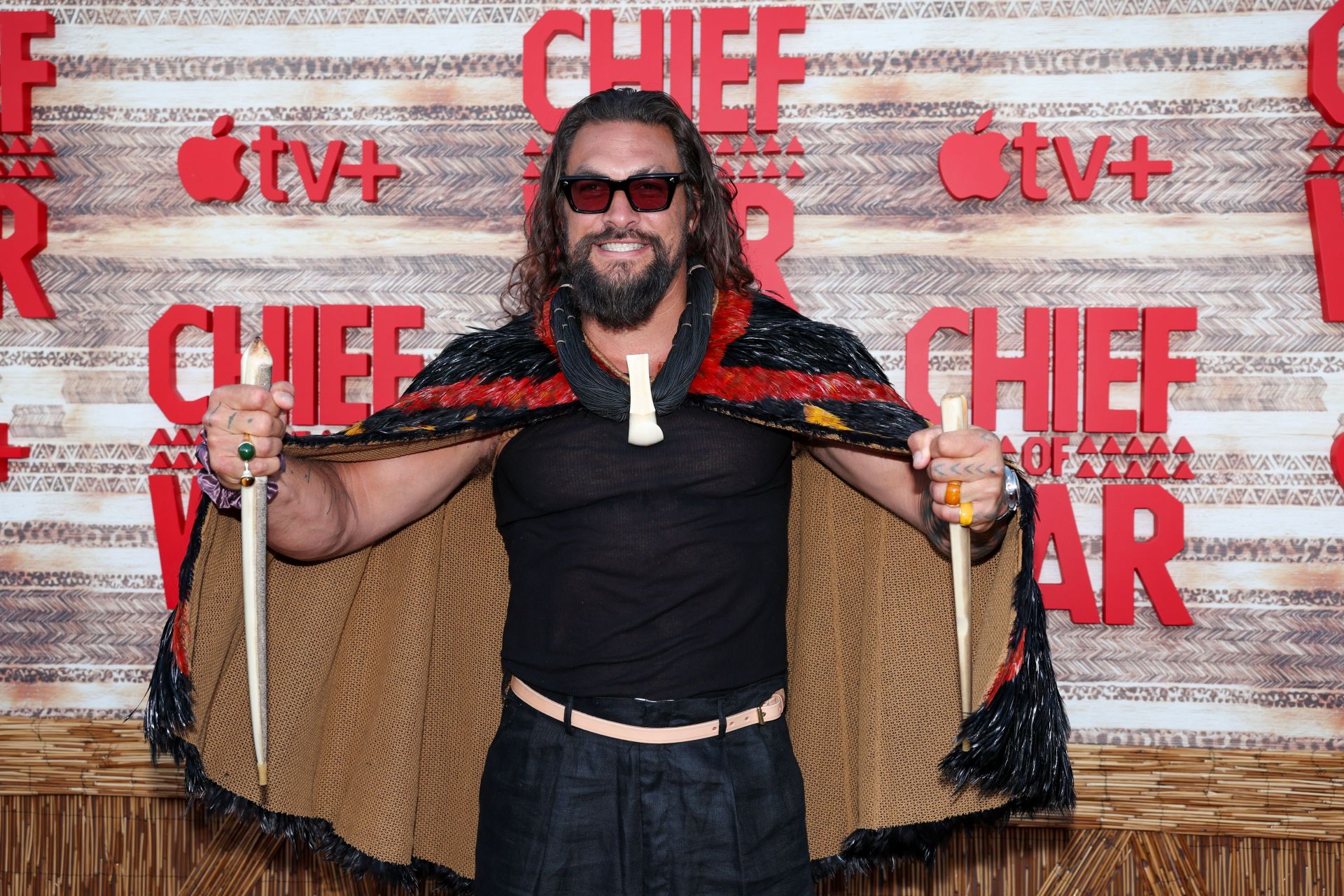 Apple TV+ Hosts Premiere For New Show &quot;Chief Of War&quot; With Jason Momoa - Source: Getty