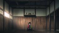 Giyu Tomioka as seen meditating in his chamber (Image Source: Studio Ufotable)