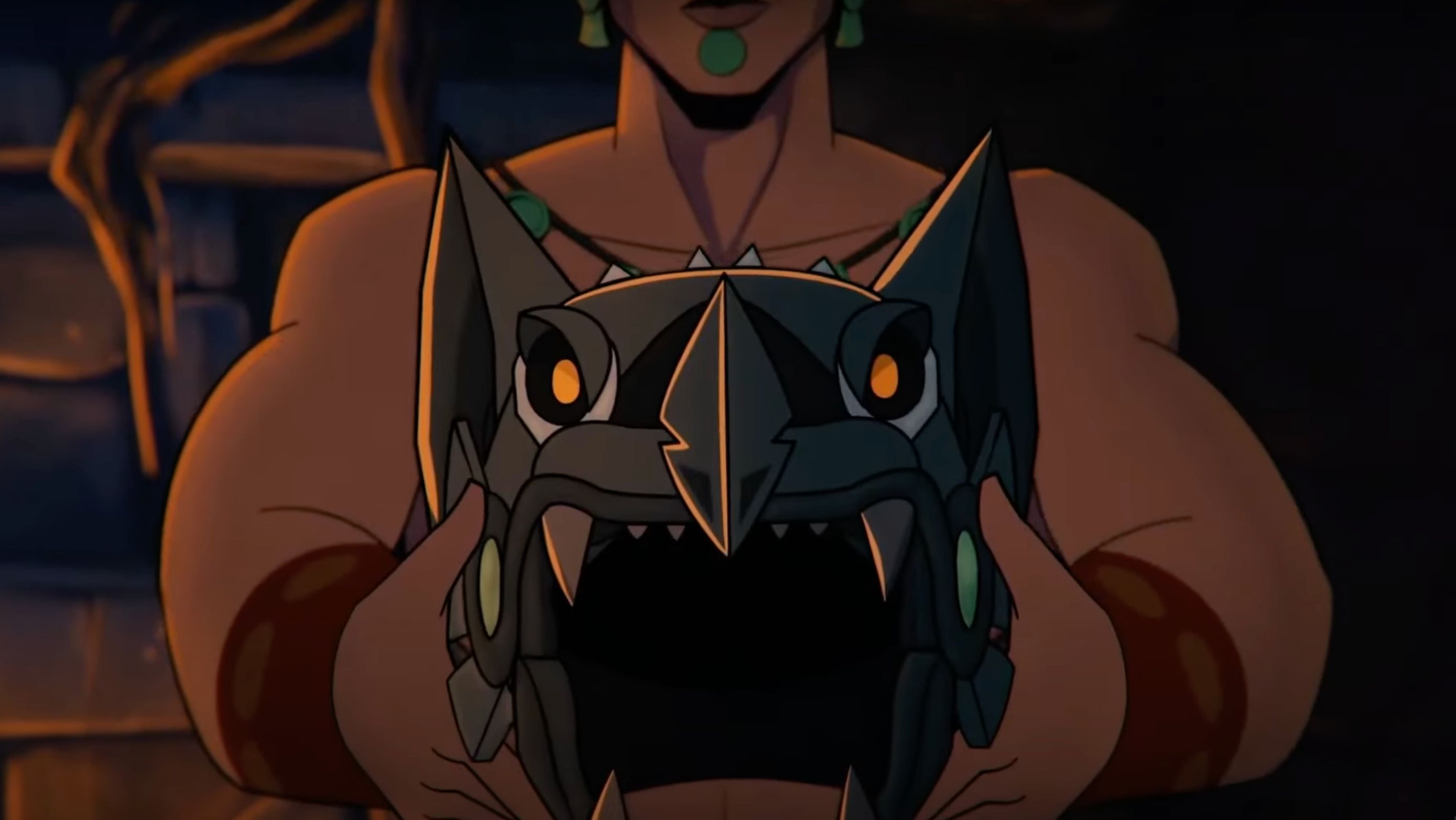 A still from DC&rsquo;s Aztec Batman: Clash of the Empires (Image via YouTube/IGN)
