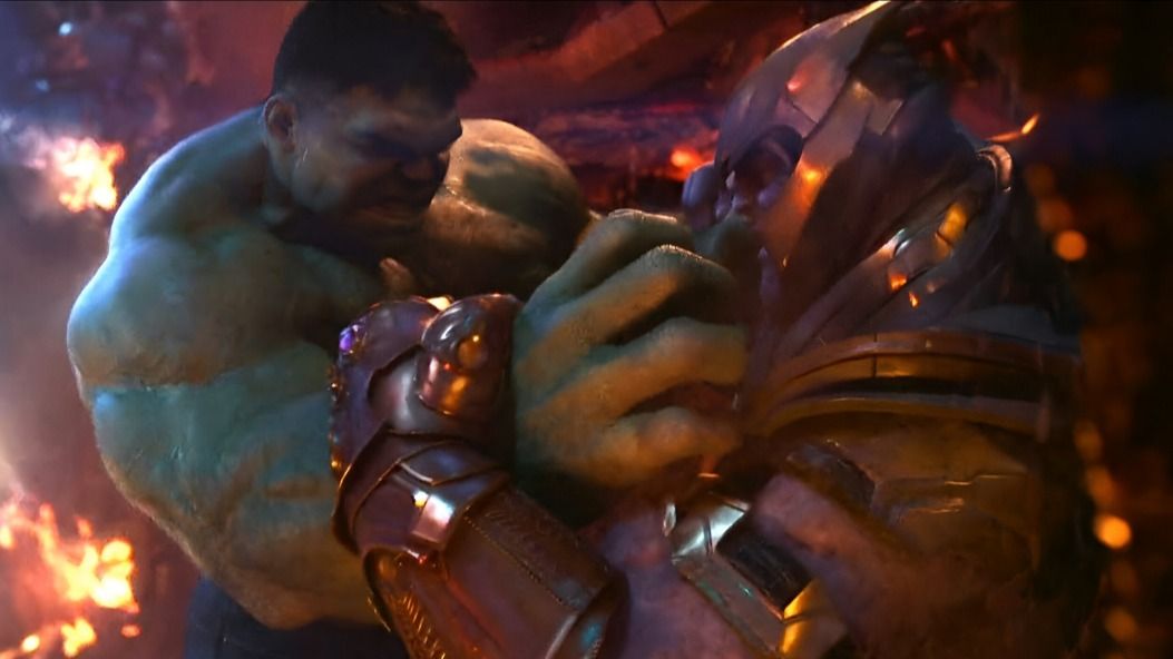 Hulk, Thanos, Avengers: Infinity War