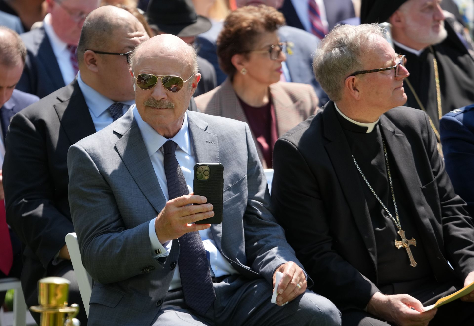 President Trump Participates In National Day Of Prayer Event At White House - Source: Getty
