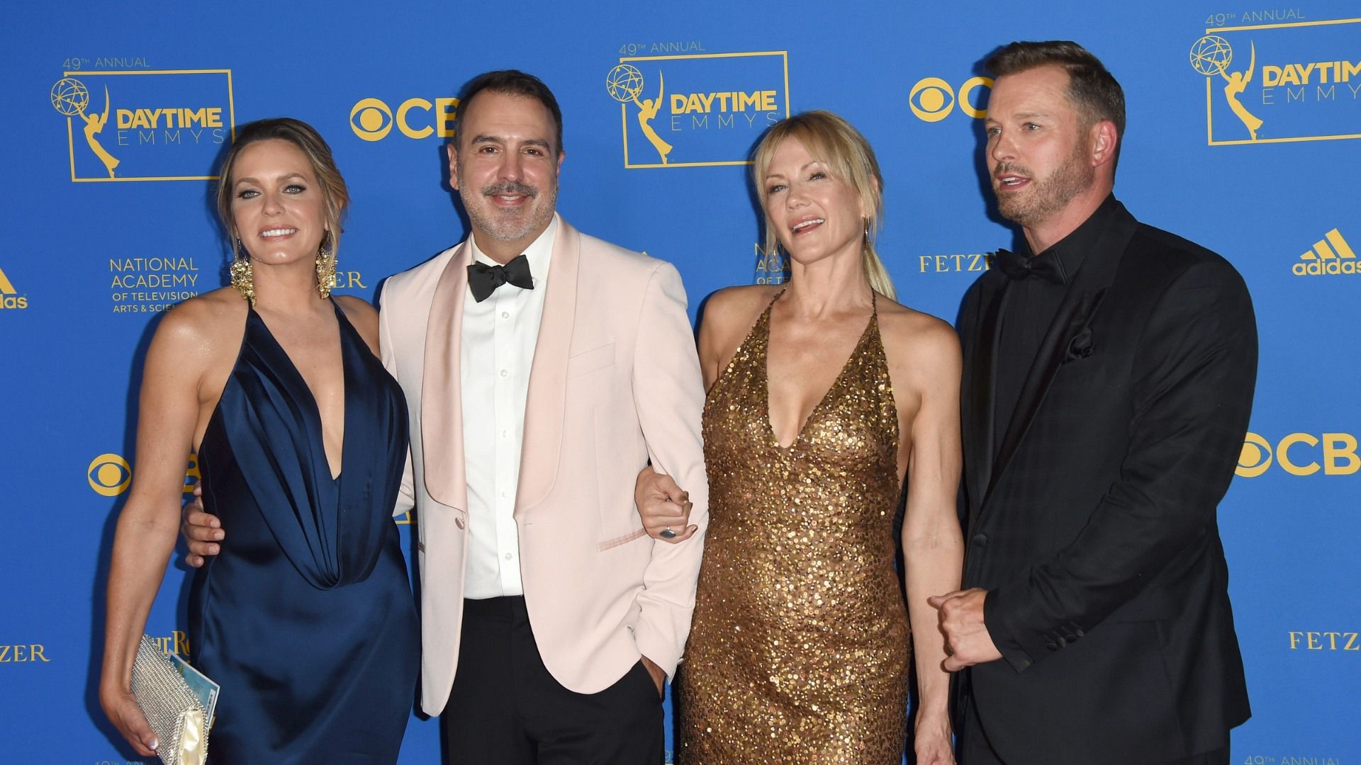 Ron Carlivati, former writer of Beyond the Gates, attend the Daytime Emmys in 2022 with Days of our Lives actors Arianne Zucker (ex-Nicole), Stacy Haiduk (Kristen), and Eric Martsolf (Brady) | Image: JPI