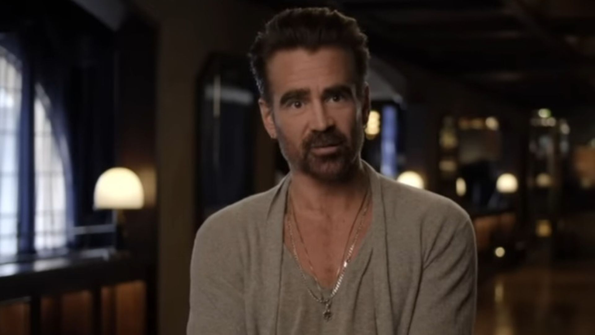 Emmy nominee Collin Farrell reveals he has not yet read the scripts for Batman II (Image Via YouTube/@HBOMax)