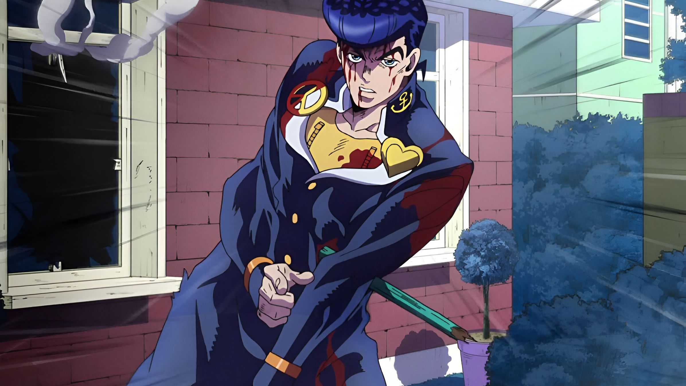 Josuke Higashikata as seen in anime