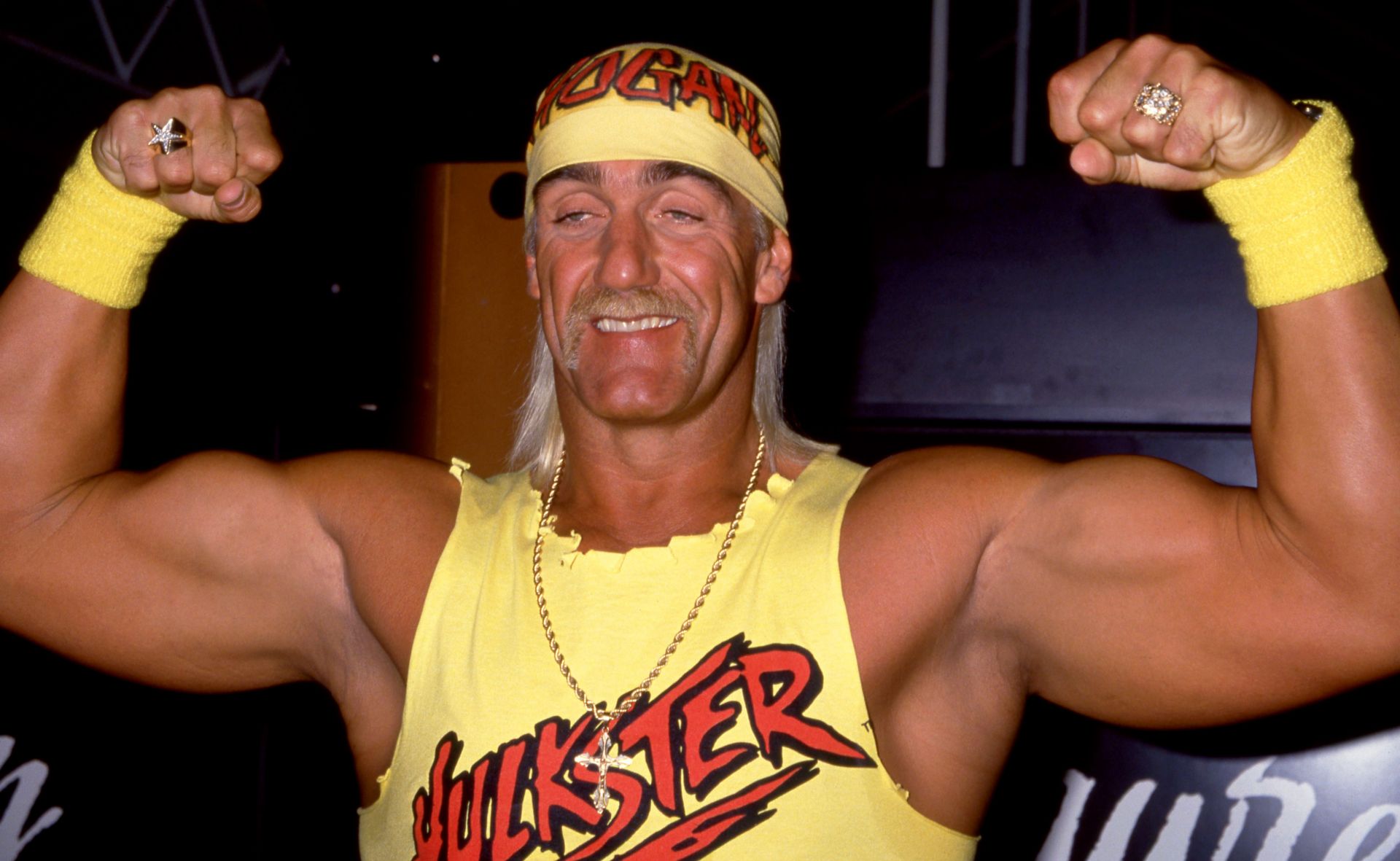 Hulk Hogan Flexes - Source: Getty