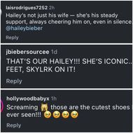 Fans react to Justin’s post (Image via Instagram/@lilbieber)