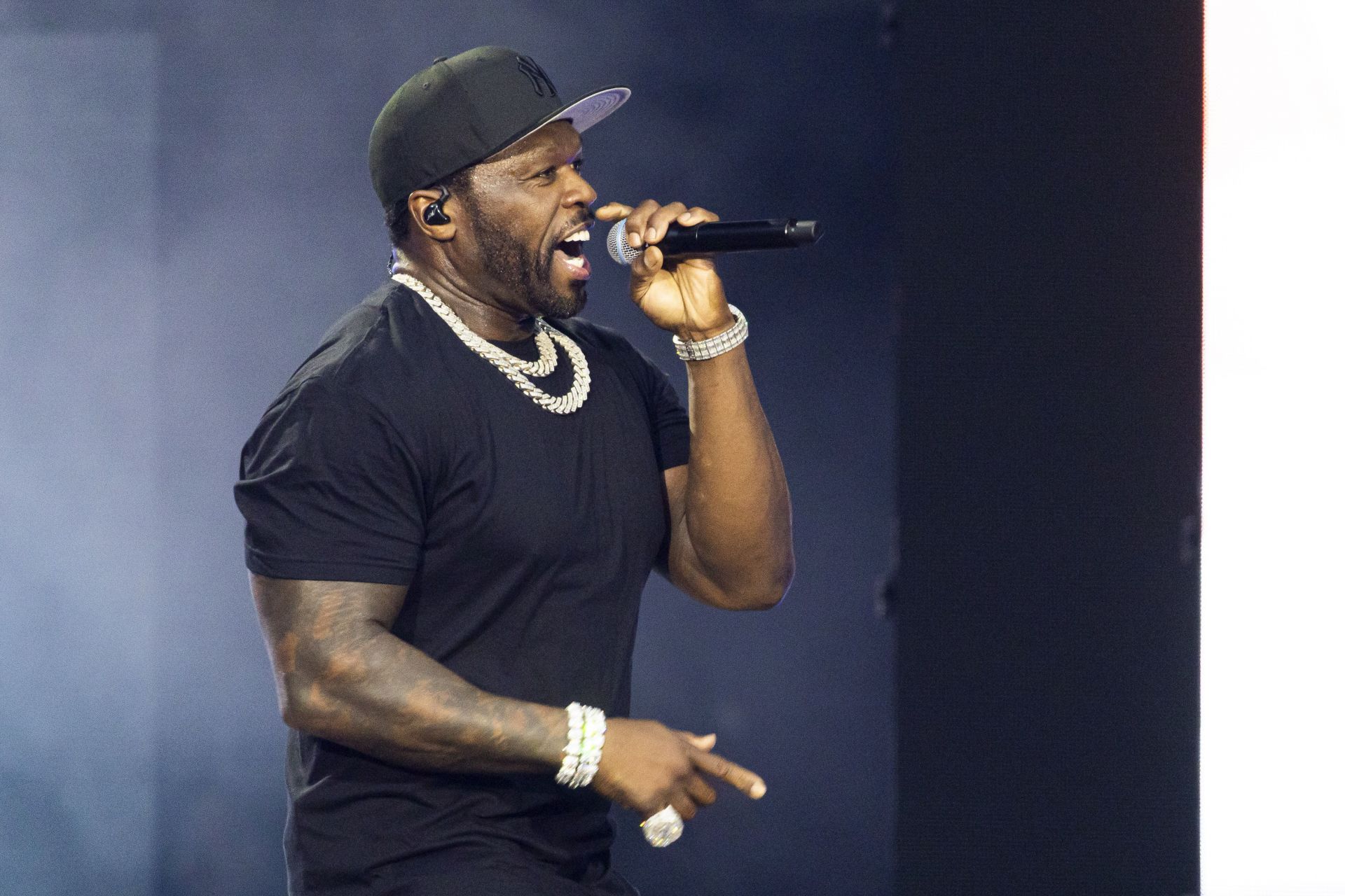 US rapper 50 Cent on &quot;Legacy Tour&quot; - Hanover - Source: Getty