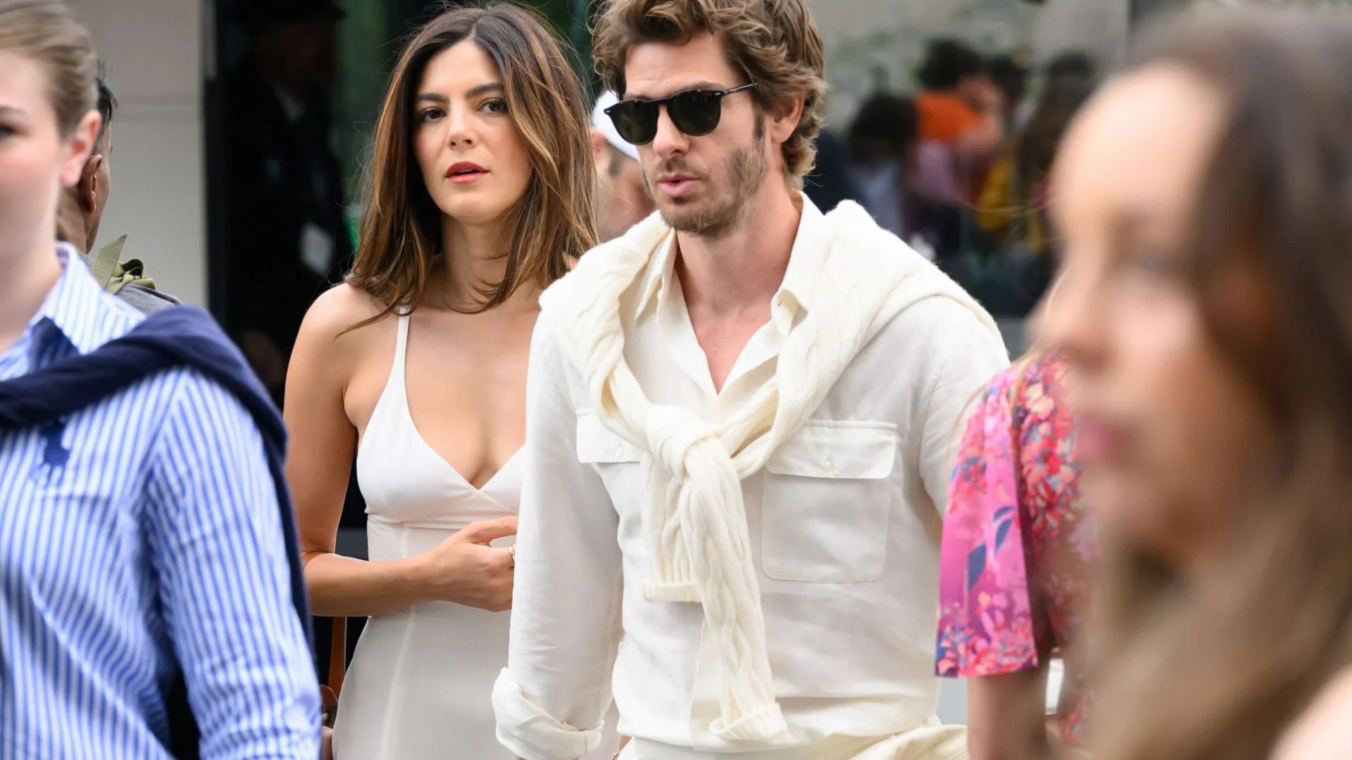 Andrew Garfield and Monica Barbaro