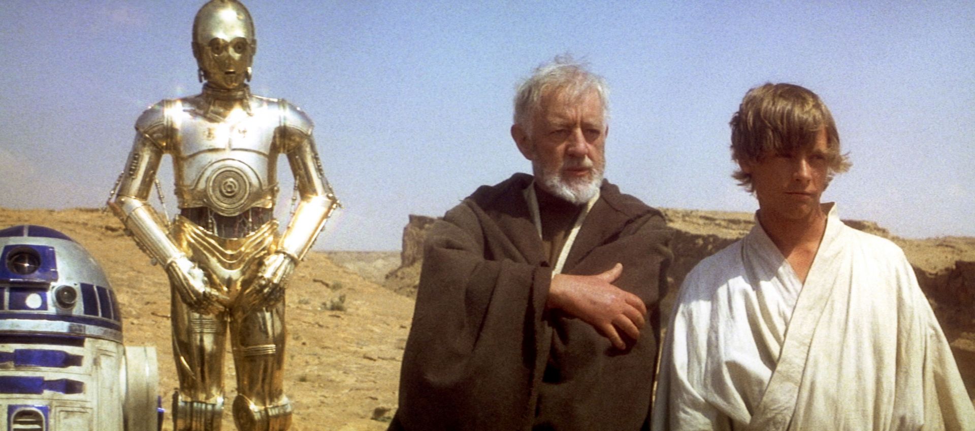 On the set of Star Wars: Episode IV - A New Hope - Source: Getty