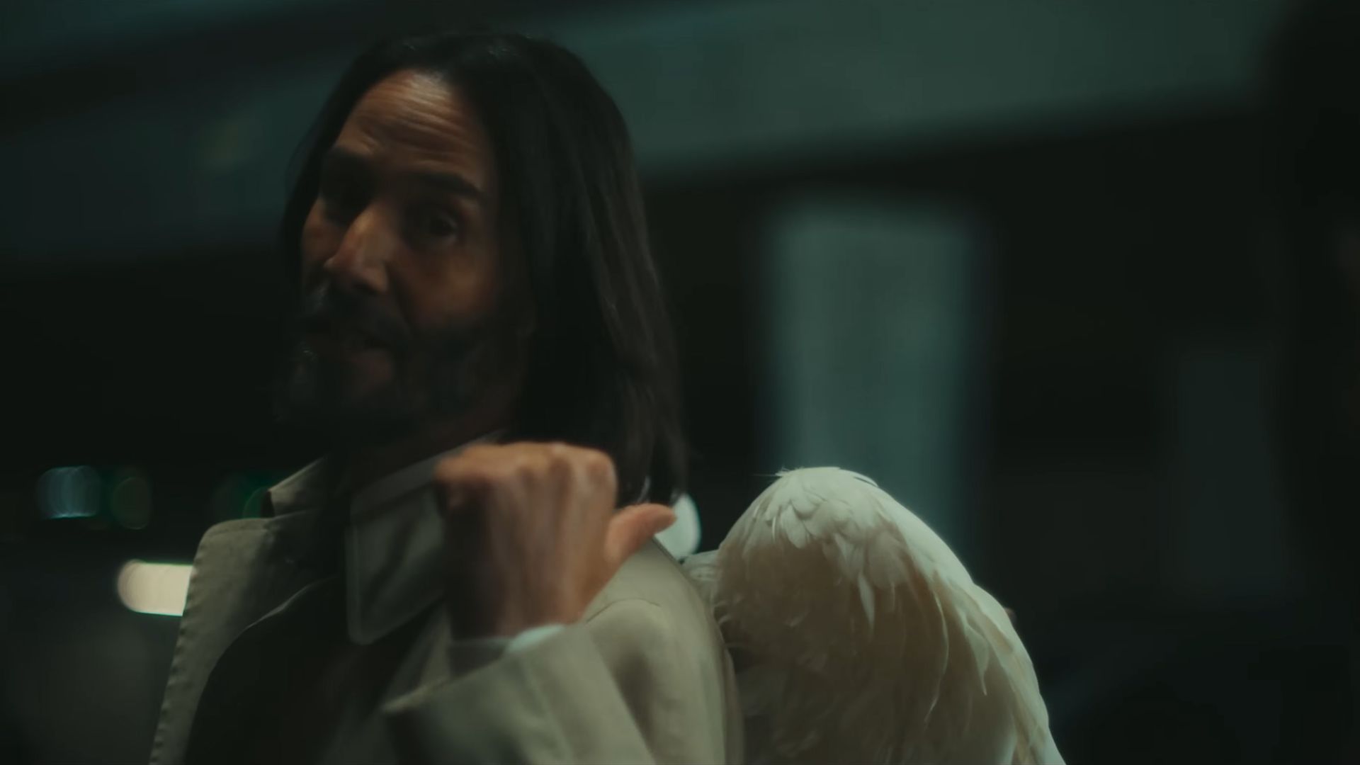 Keanu Reeves is Gabriel in Good Fortune. (Image via Lionsgate Movies)