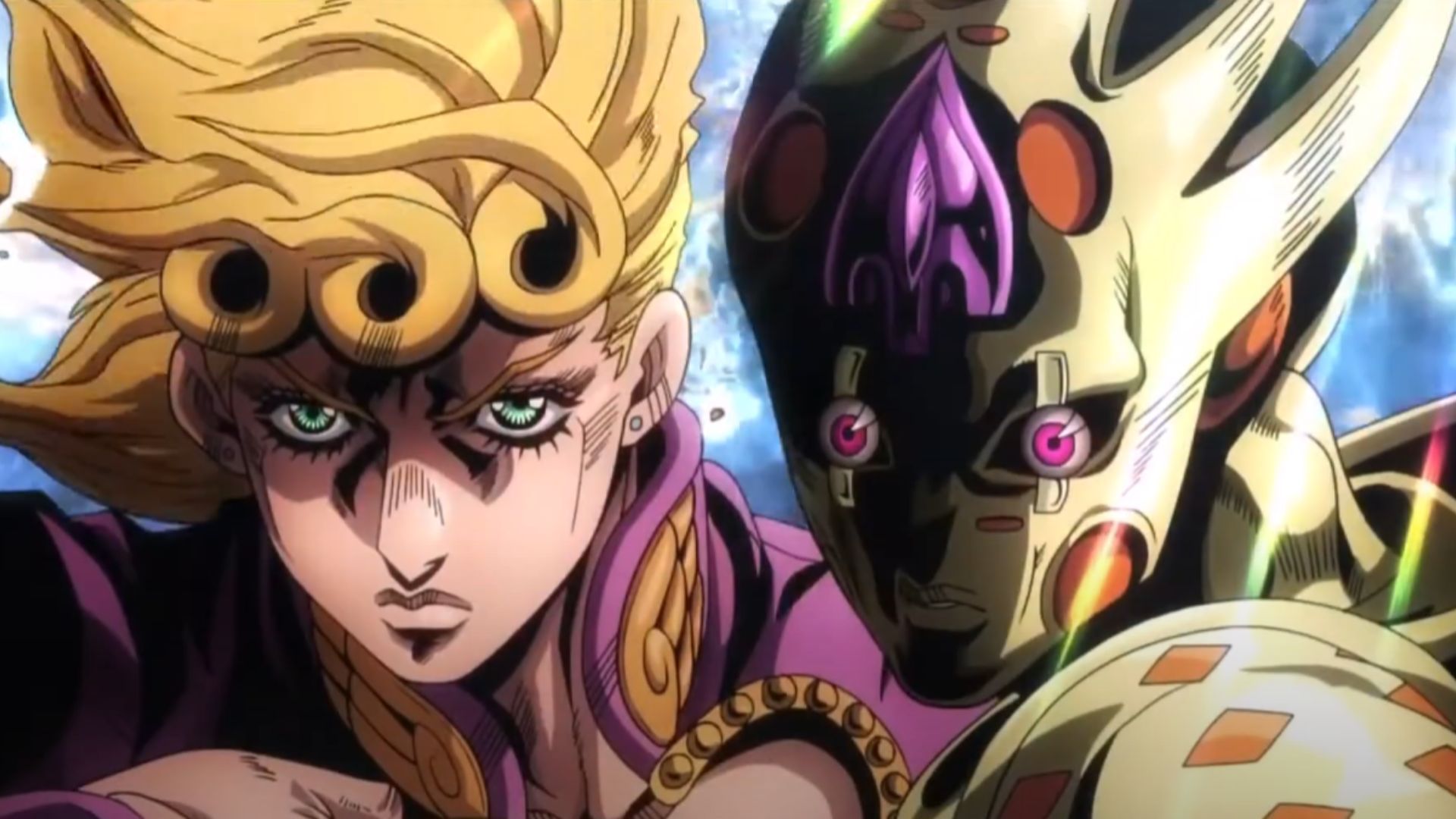 Giorno&#039;s Golden Wind&#039;s new transformation (Image Source: David Production)