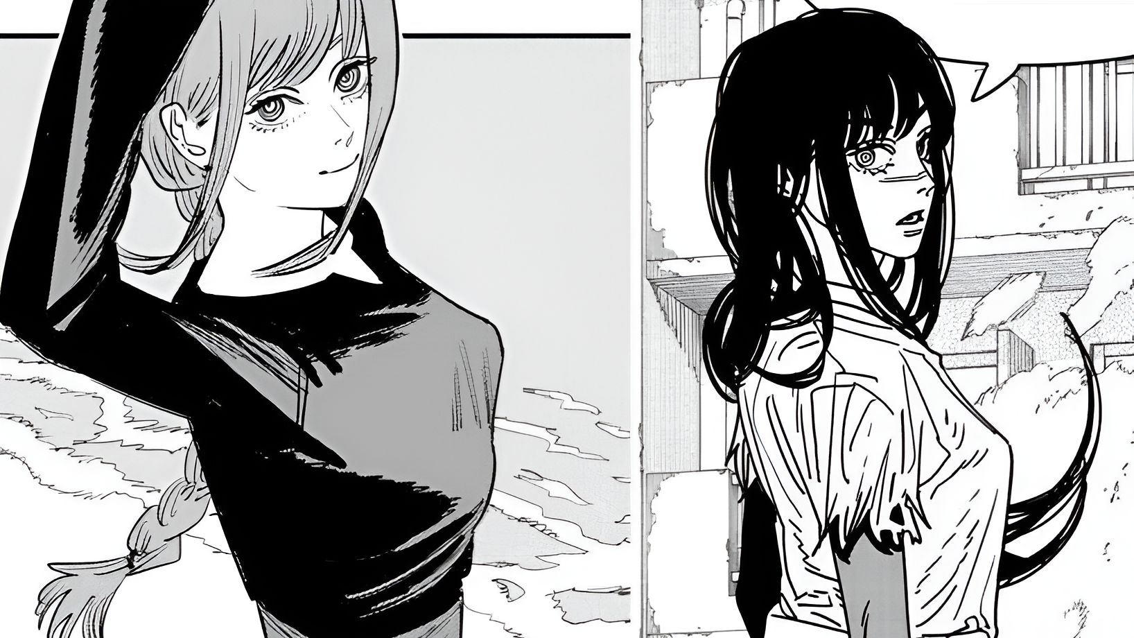 Makima and Yoru as seen in Chainsaw Man manga