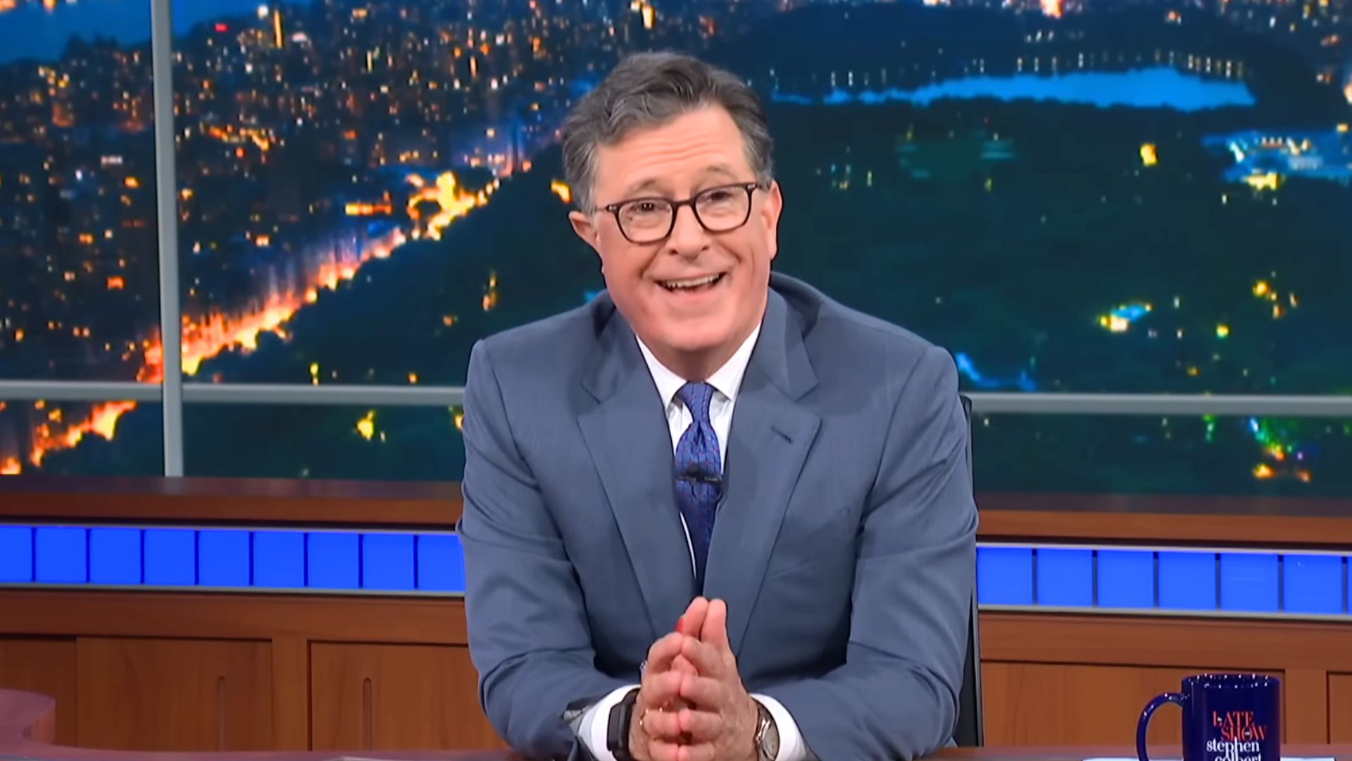 Stephen Colbert in The Late Show with Stephen Colbert | Image via CBS Broadcasting Inc.