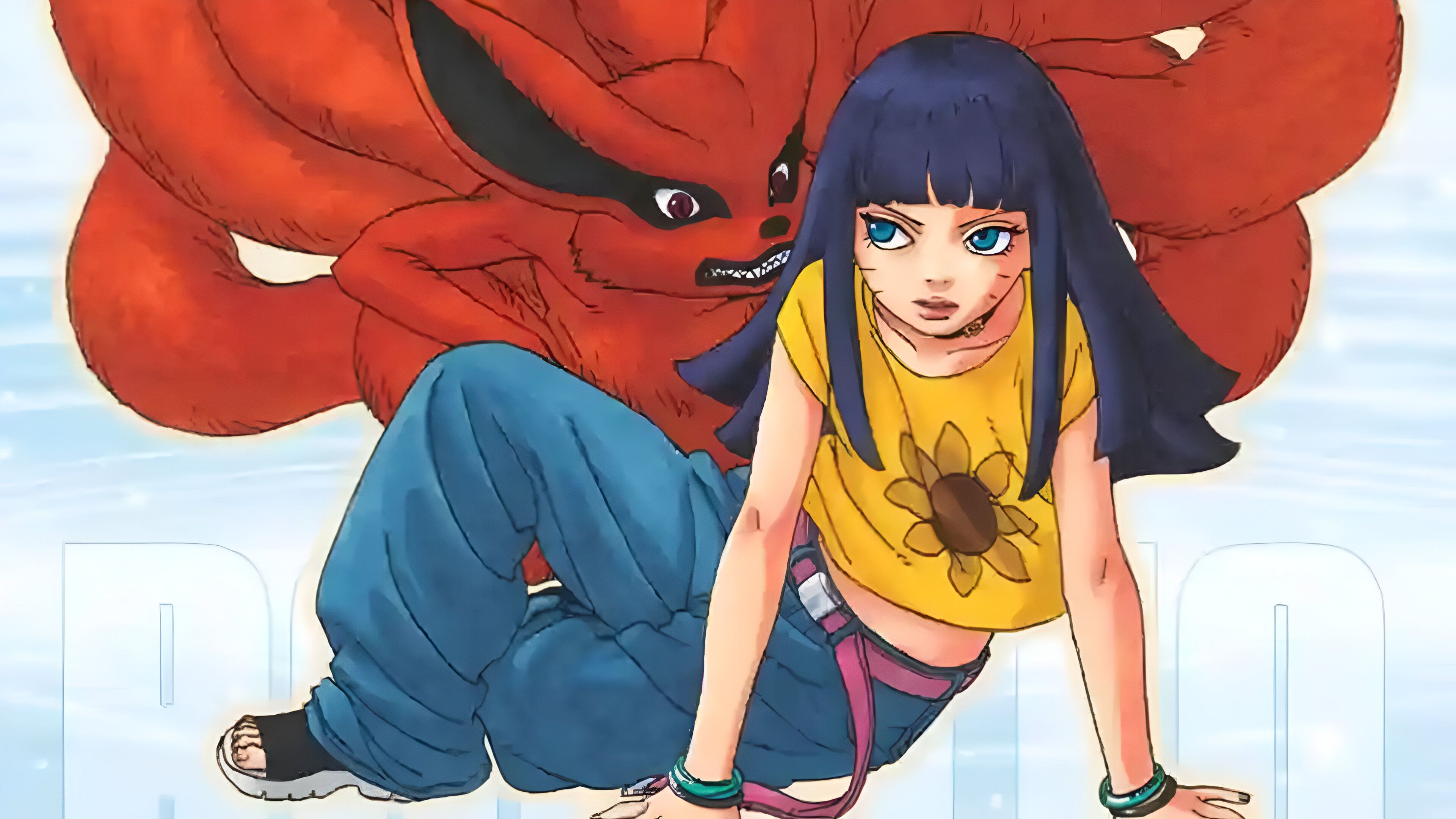 Himawari and Kurama as seen in Boruto: Two Blue Vortex 