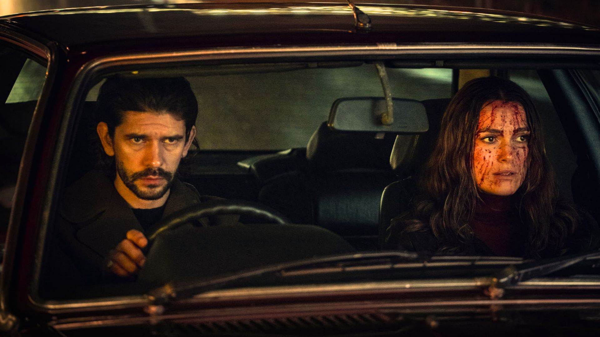 Keira Knightley and Ben Whishaw in Black Doves (Image via Netflix)