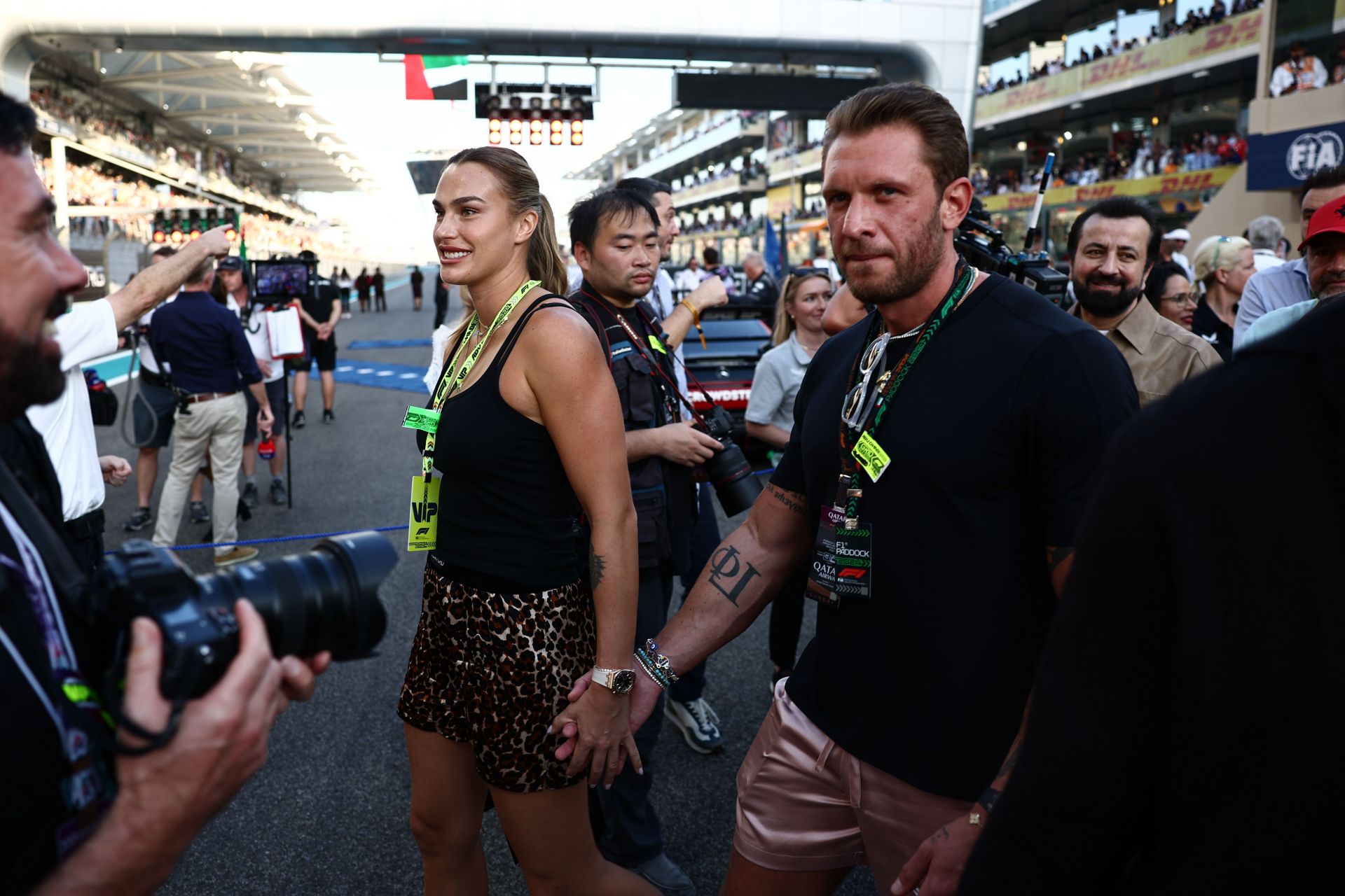 Aryna Sabalenka &amp; Georgios Frangulis (Image via Getty)