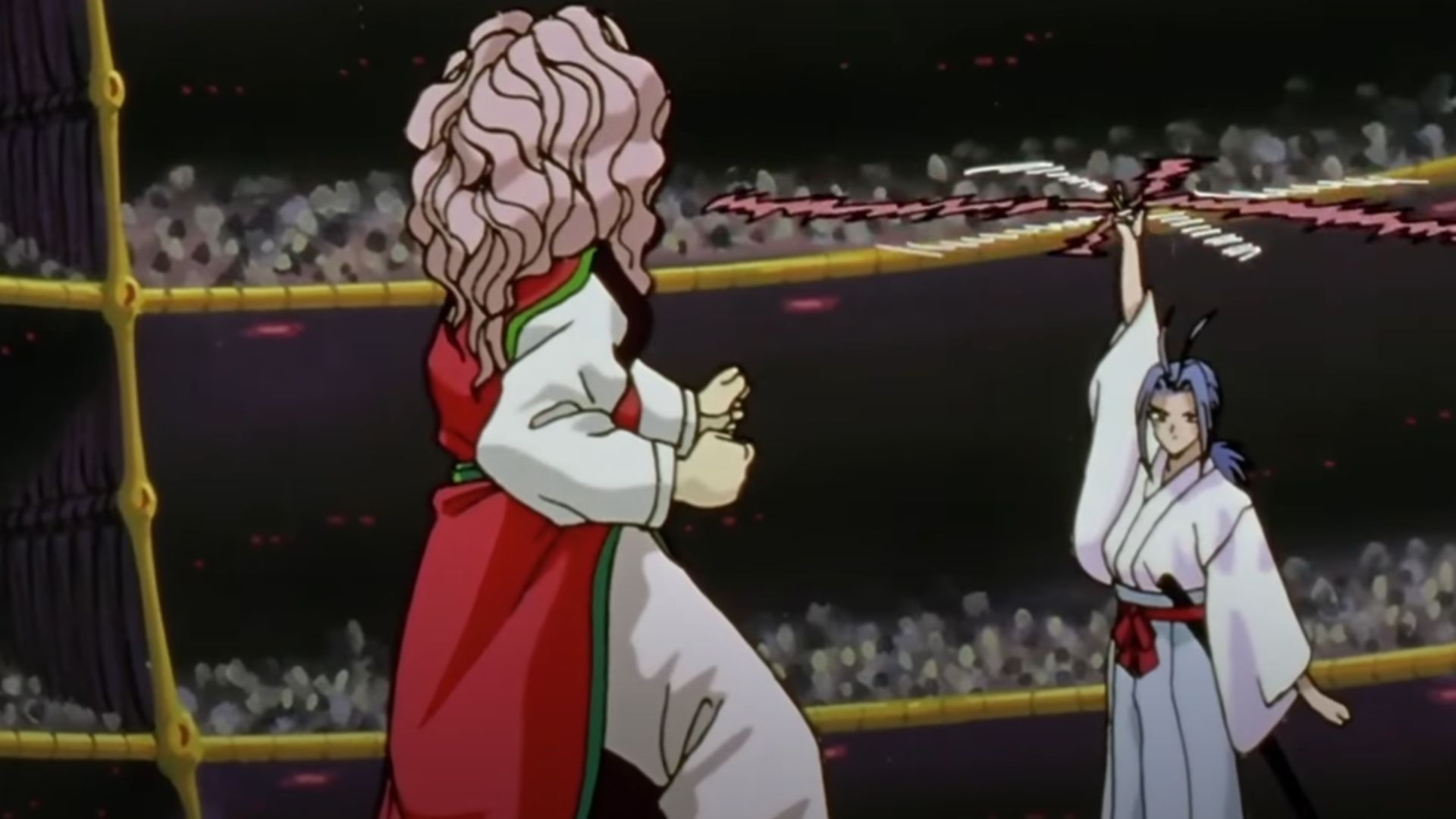 Genkai vs. Shishiwakamaru during Dark Tournament Saga (Image Source: Studio Pierrot)
