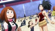 Momo and Ochaco as seen in anime (Image Credits: Bones Inc.)