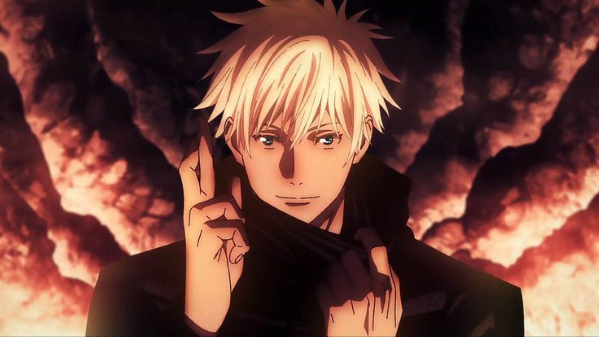 Gojo activating his Domain Expansion