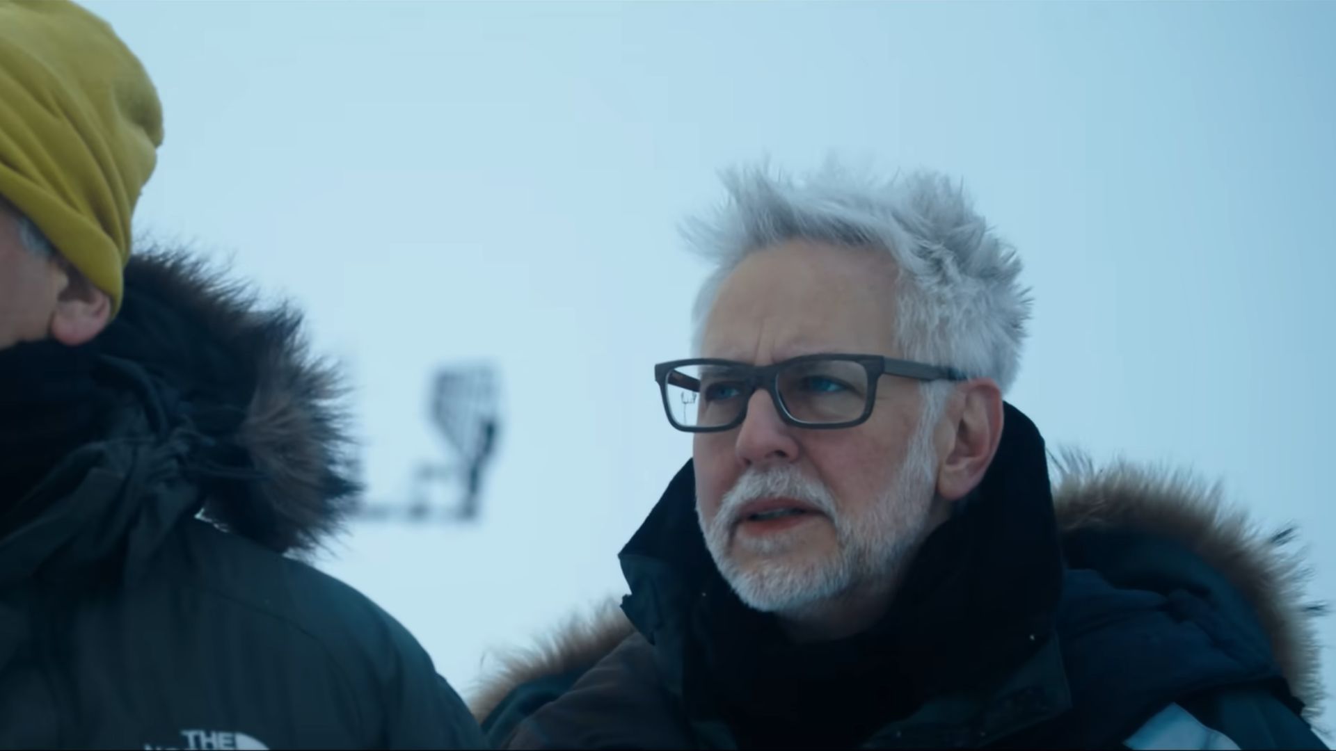 James Gunn while filming Superman | Image Via: DC
