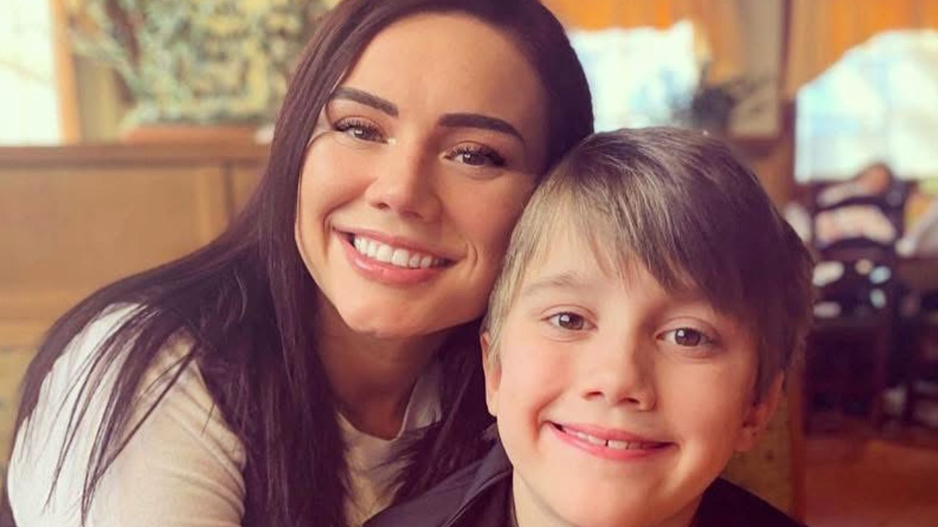 Whitney Purvis and her son