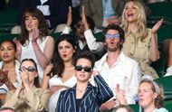 Monica Barbaro and Andrew Garfield at Wimbledon 2025 (Image via Getty)