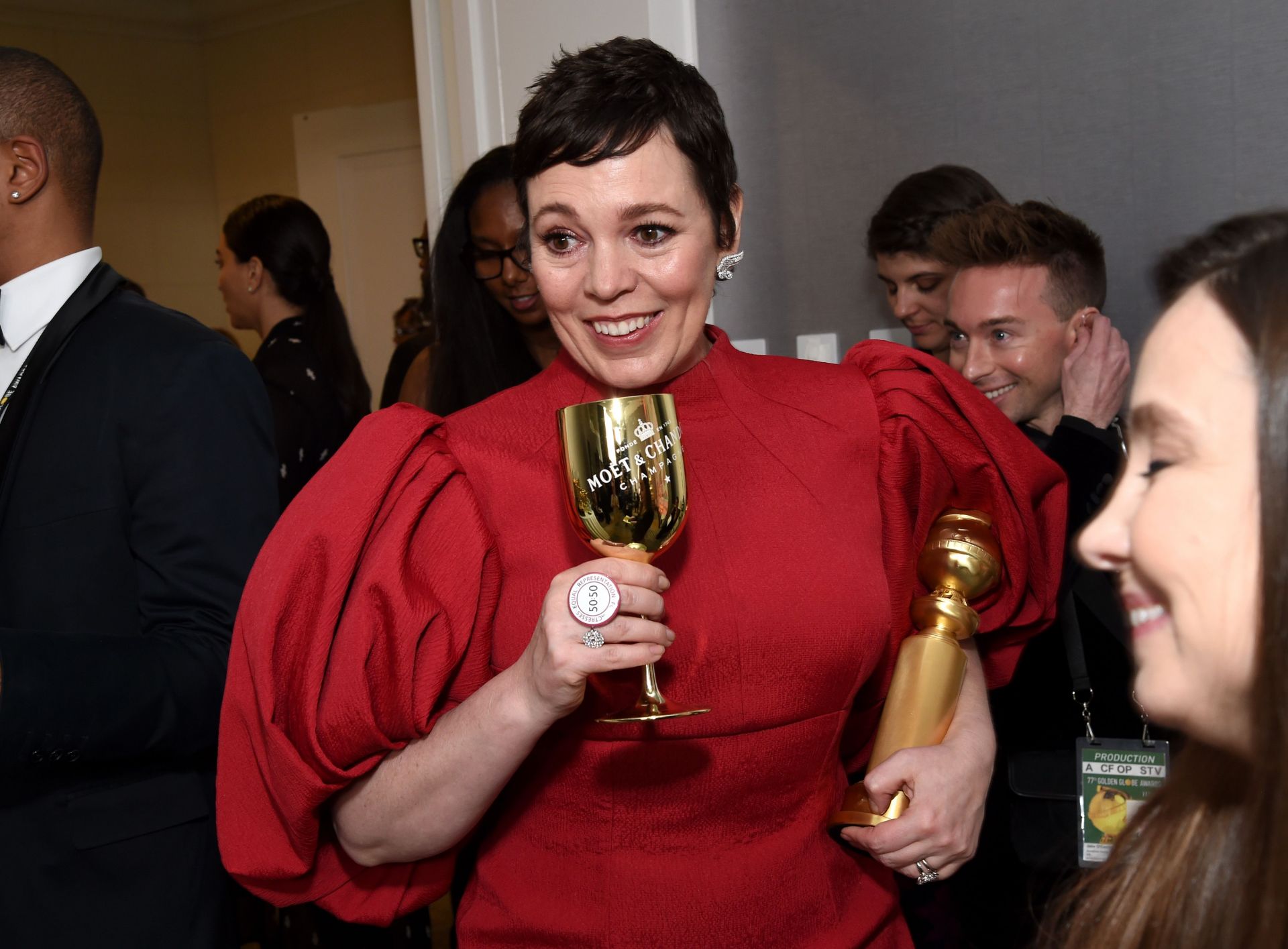 Mo&euml;t And Chandon At The 77th Annual Golden Globe Awards - Backstage - Source: Getty