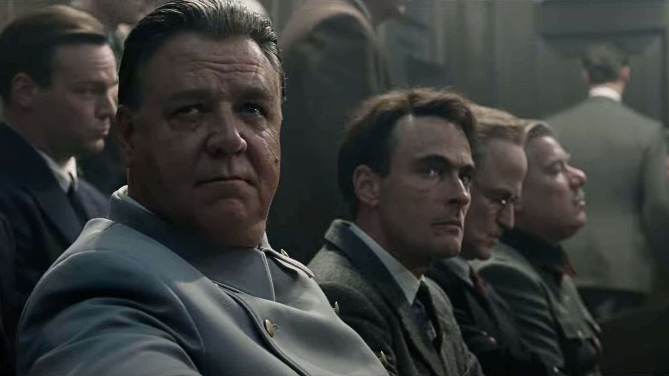 Russell Crowe in the Nuremberg film adaptation (Image via YouTube/Sony Pictures Classics)