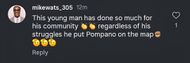 A user praises Black (image via @mikewats_305 on Instagram)