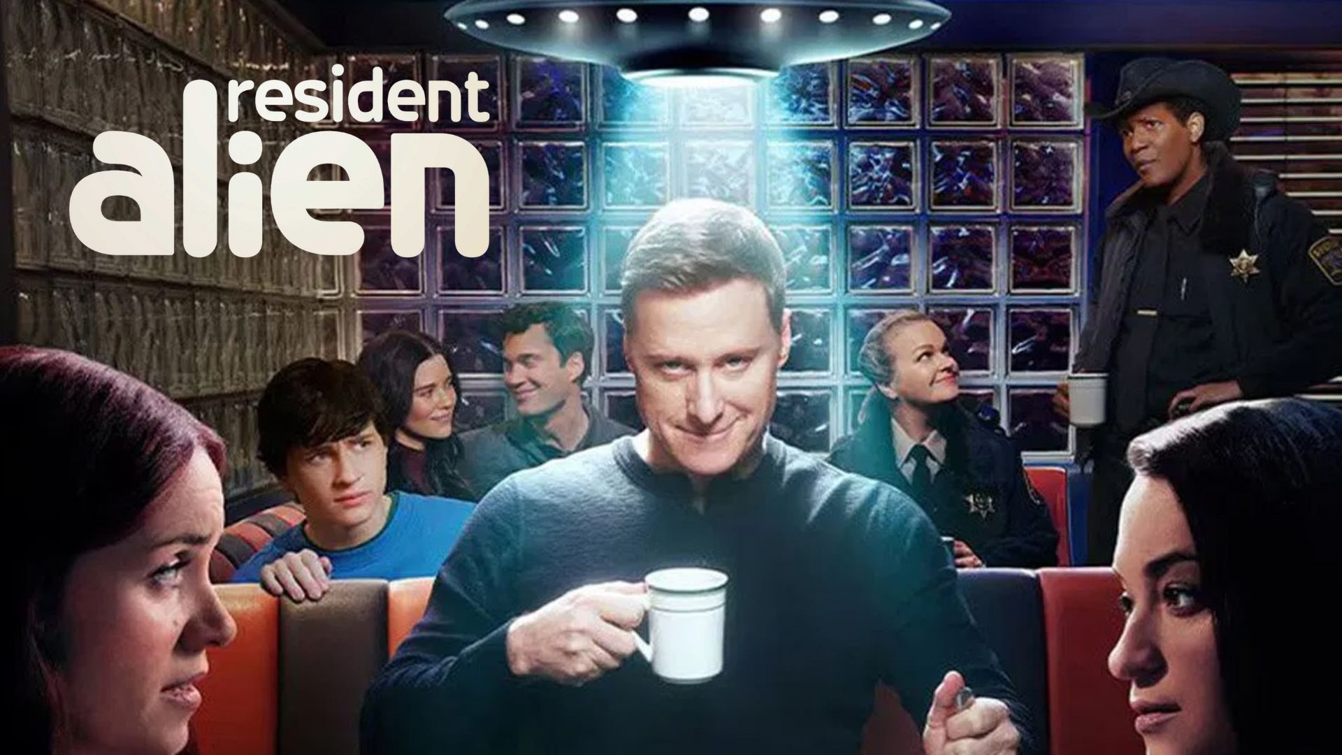 Promotional poster for Resident Alien | Image via SyFy