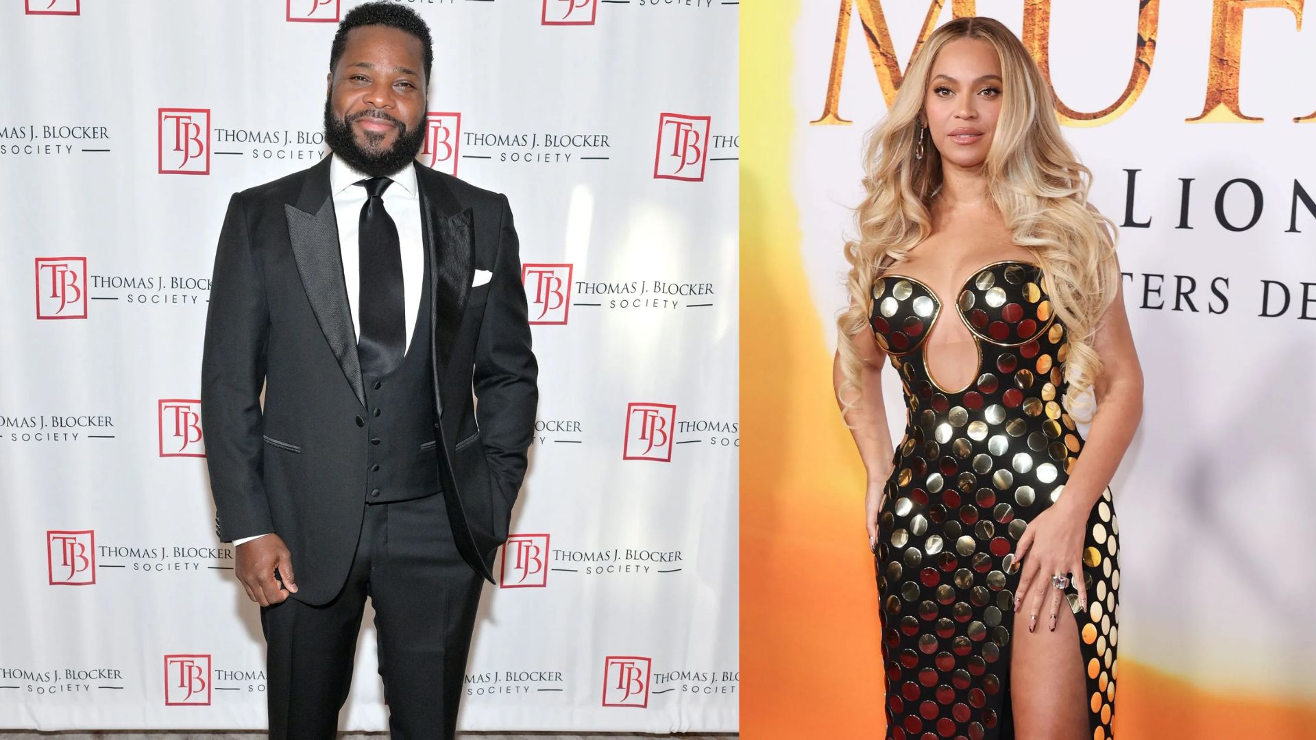 Beyonc&eacute; and Malcolm Jamal Warner (Getty via Soap Central CMS - Resized on Canva)