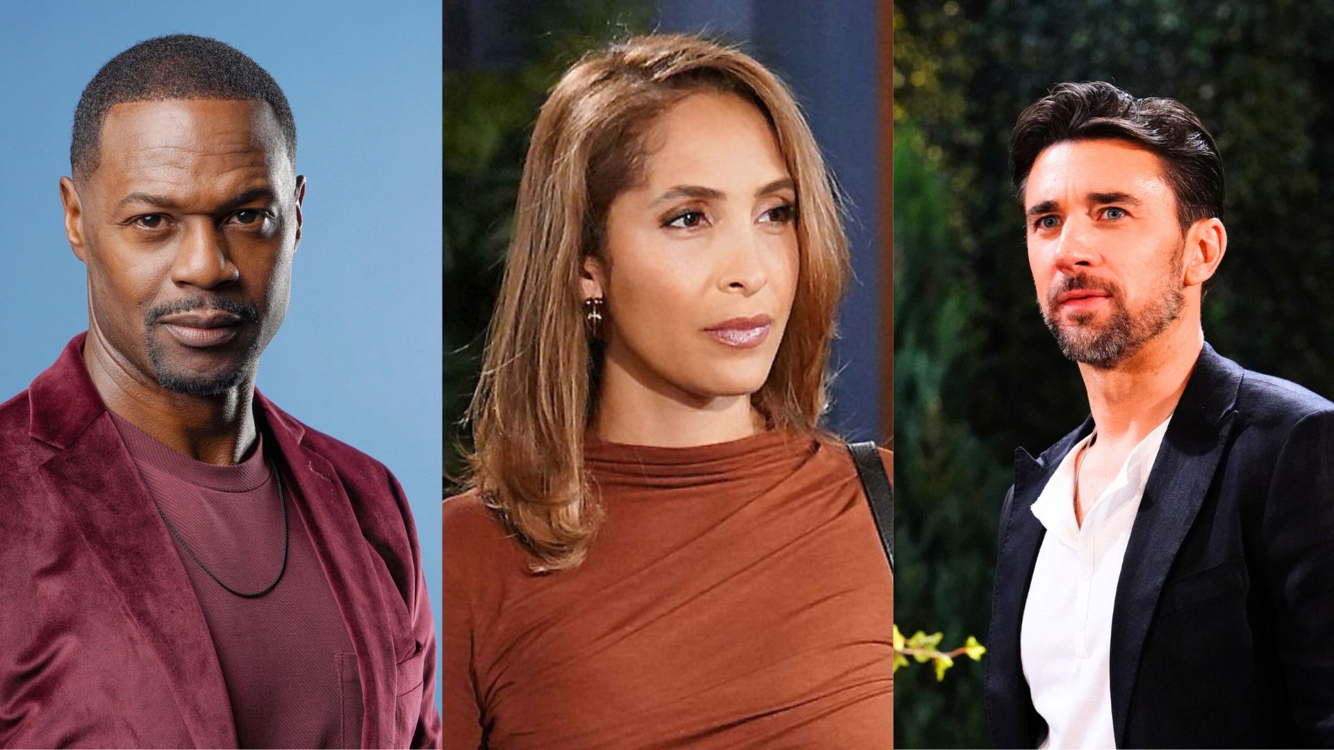 Jermaine Rivers (Damian), Christel Kahlil (Lily), and Billy Flynn (Chance) on The Young and the Restless | Image: Howard Wise/ Courtesy of The Young and The Restless, JPI, CBS