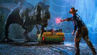 The T. rex Escapes the Paddock in Jurassic Park | Image via Prime Video